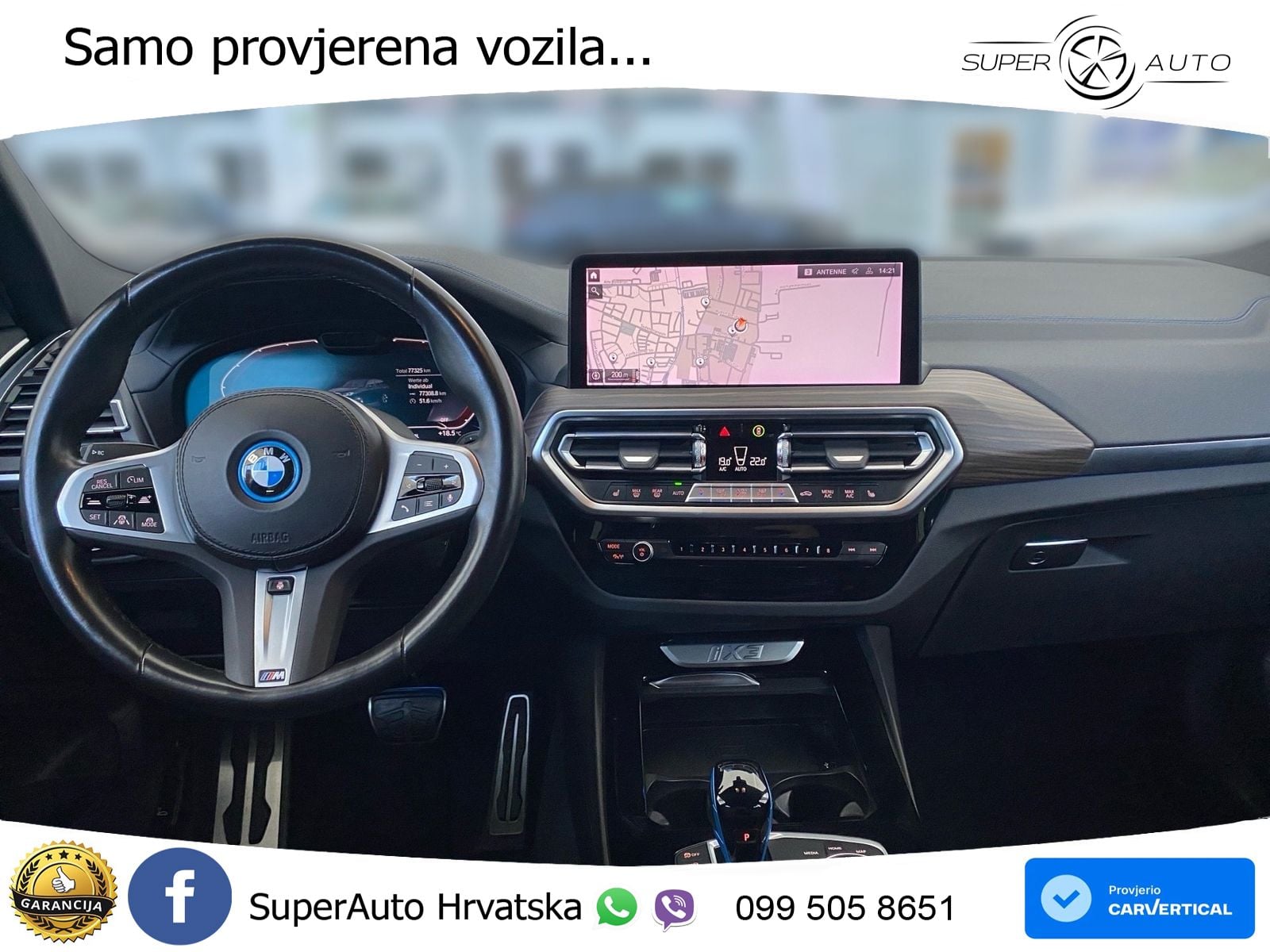 BMW iX3 80 kWh (286 KS) M Sport LED+GR SJED+ACC