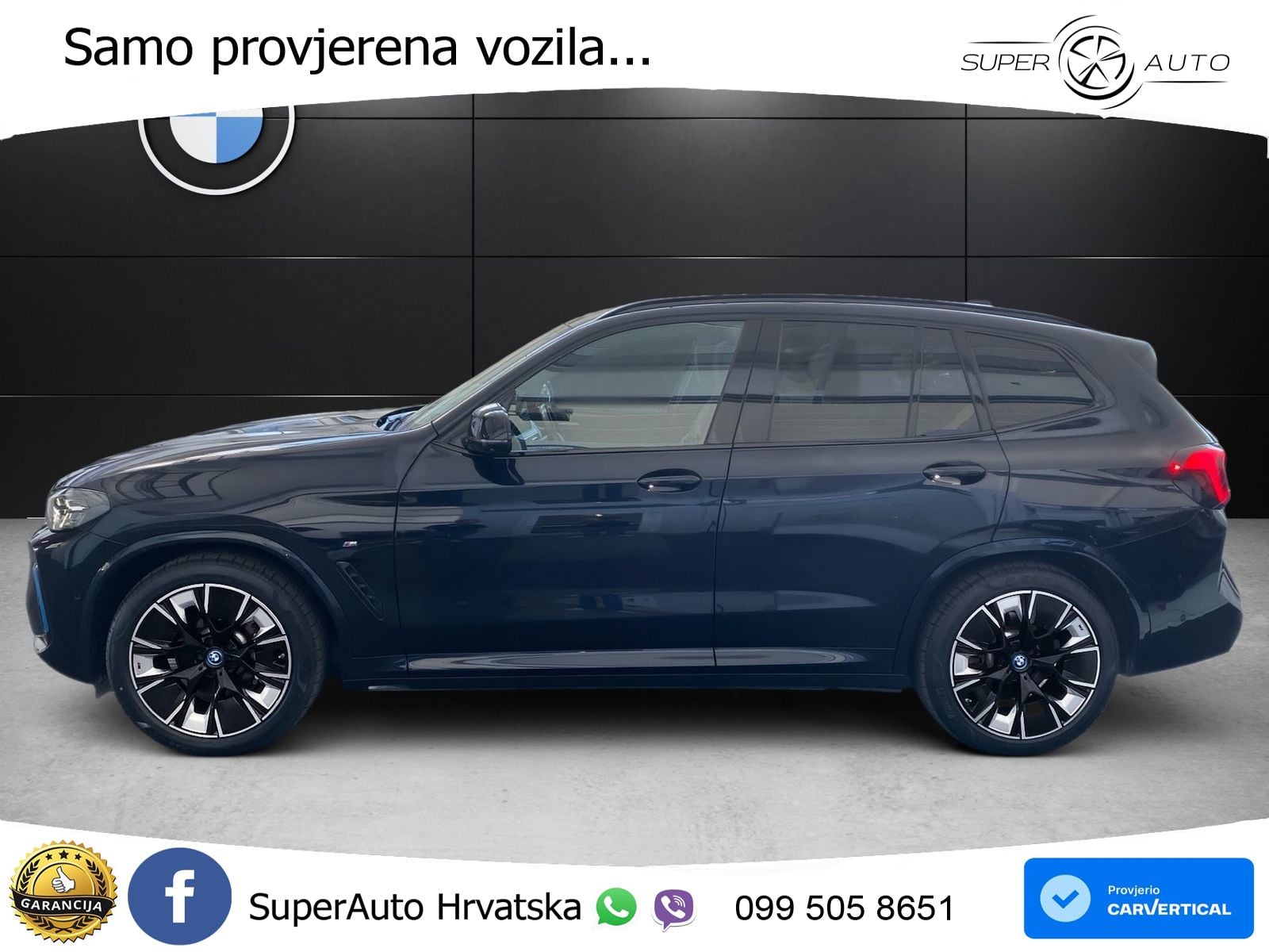 BMW iX3 80 kWh (286 KS) M Sport LED+GR SJED+ACC