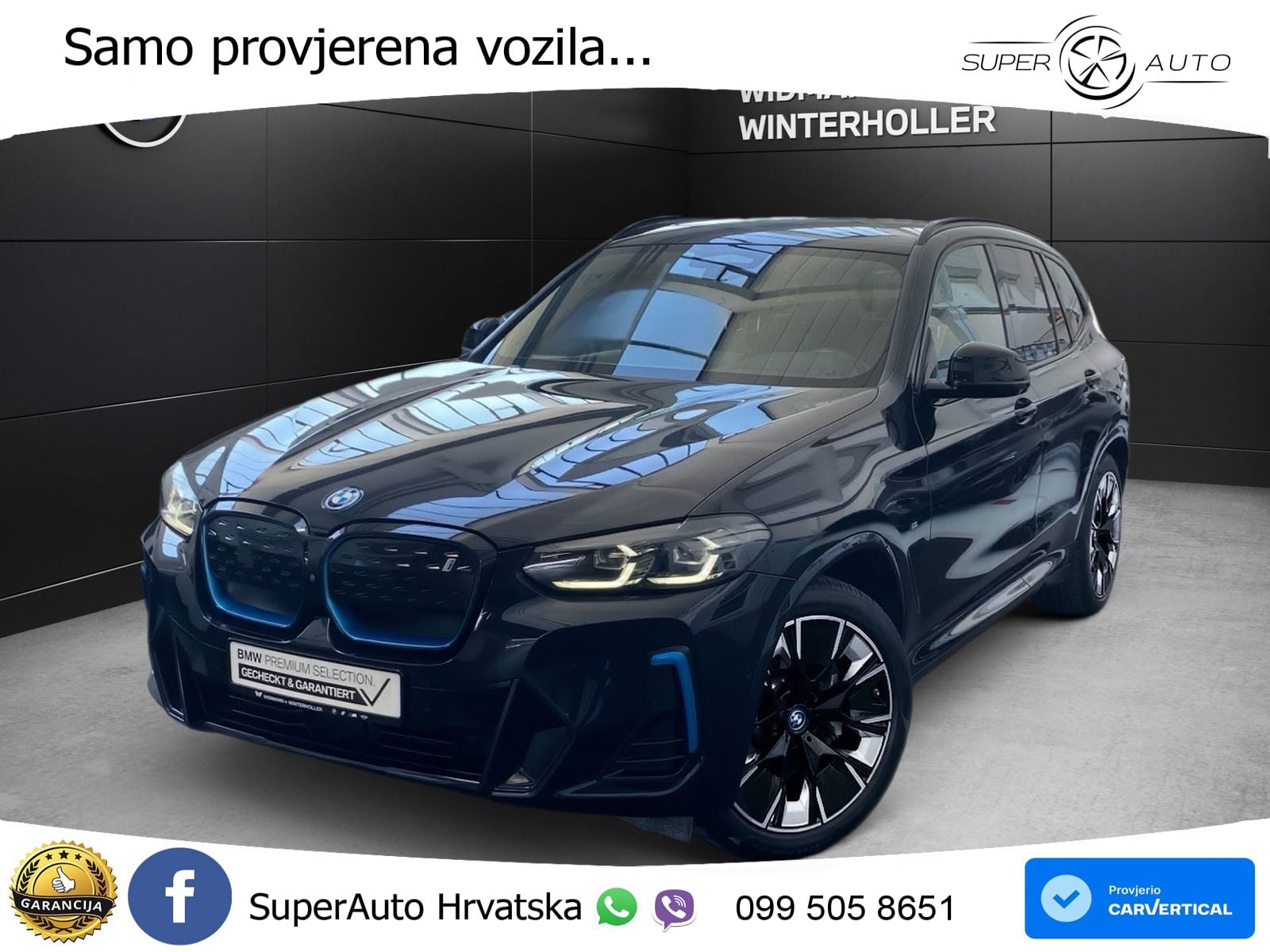 BMW iX3 80 kWh (286 KS) M Sport LED+GR SJED+ACC