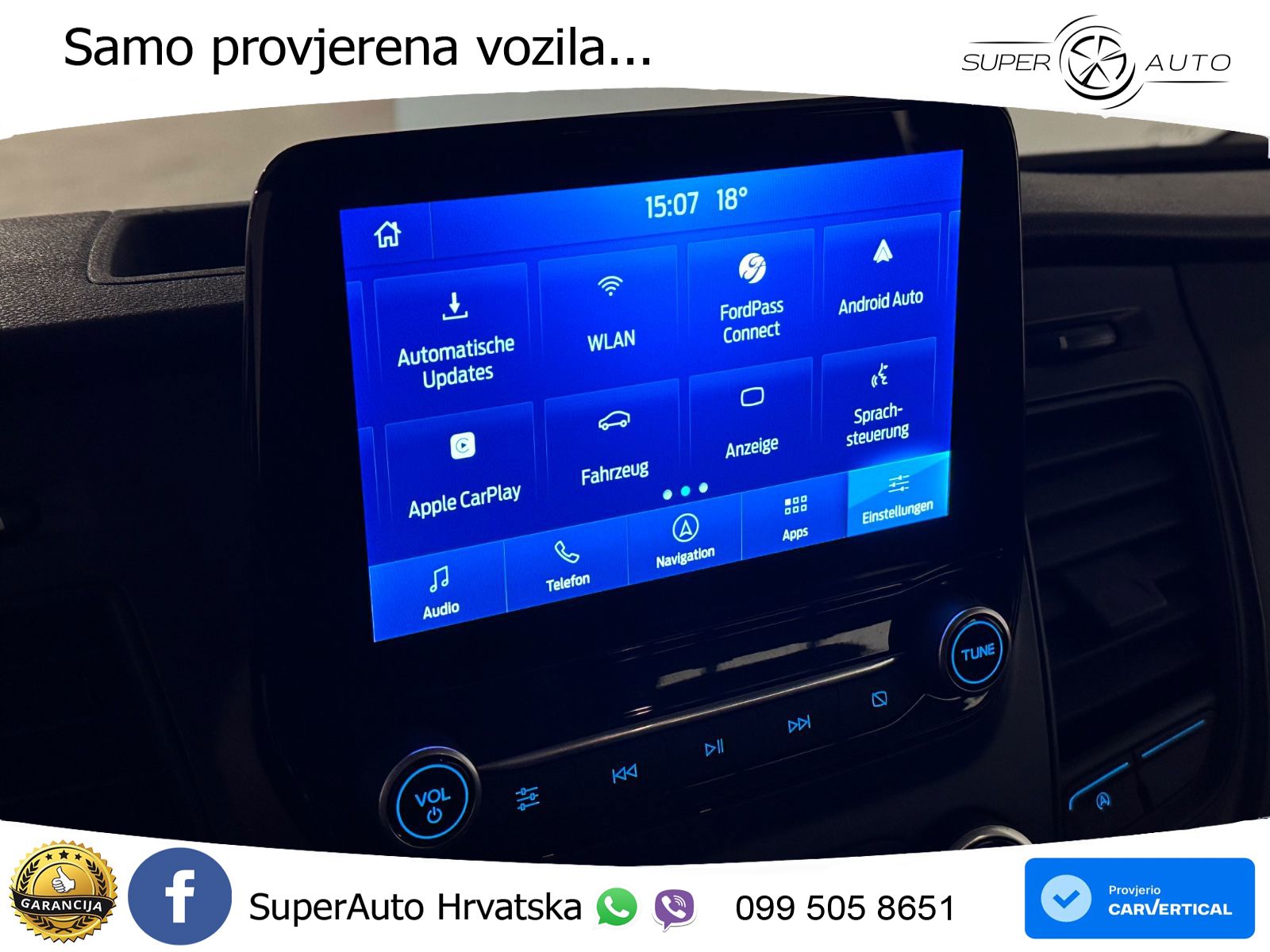 Ford Transit Custom 300 L2 Trend *6-Sitzer,Tempomat* 105 KS