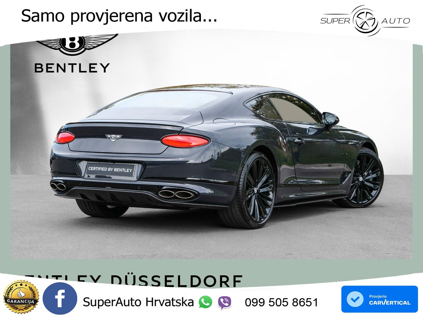 Bentley Continental GT III Speed 6.0 TSI W12 (659 KS) AWD DCT LED+GR SJED+ACC