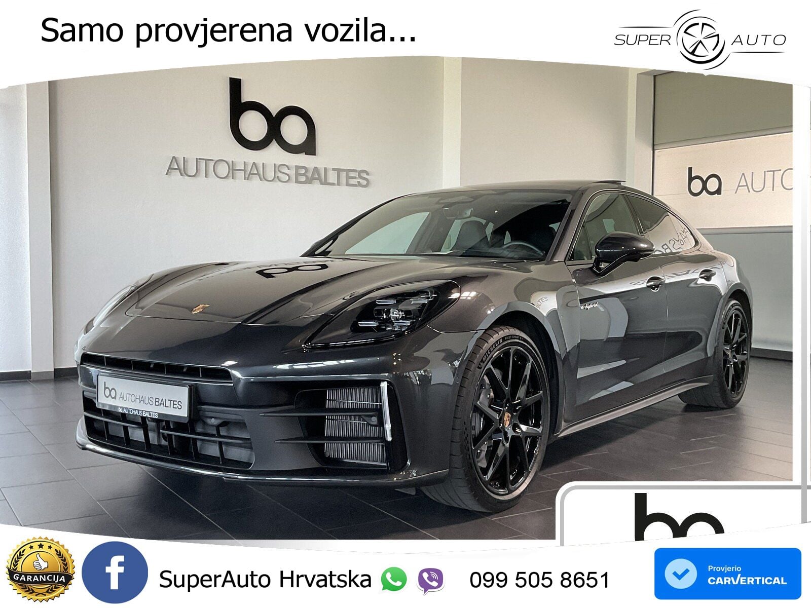 Porsche Panamera 4 2.9 V6 (470 KS) E-Hybrid PDK ACC+HEAD+4xGR SJED+360+PANO