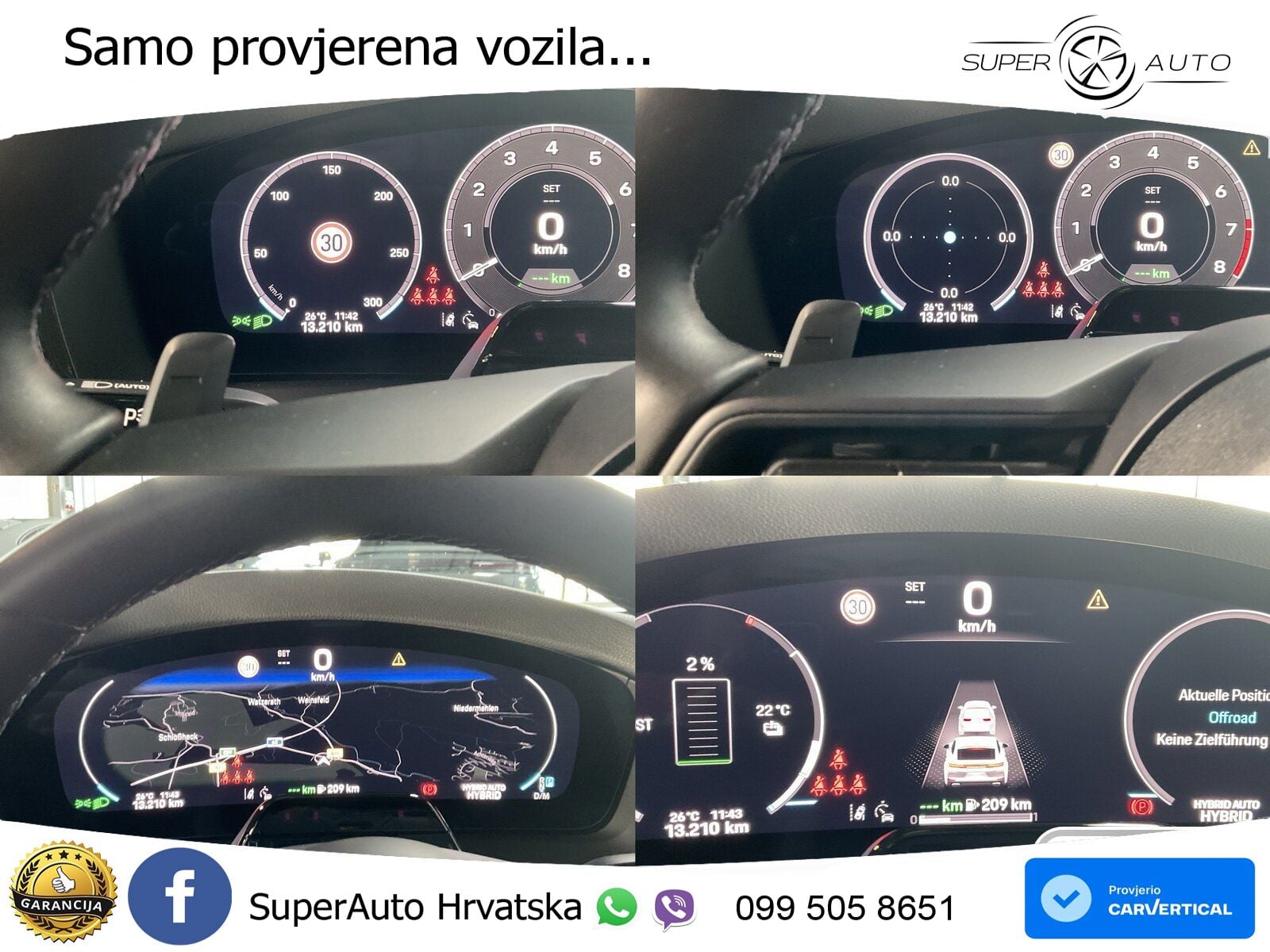 Porsche Panamera 4 2.9 V6 (470 KS) E-Hybrid PDK ACC+HEAD+4xGR SJED+360+PANO