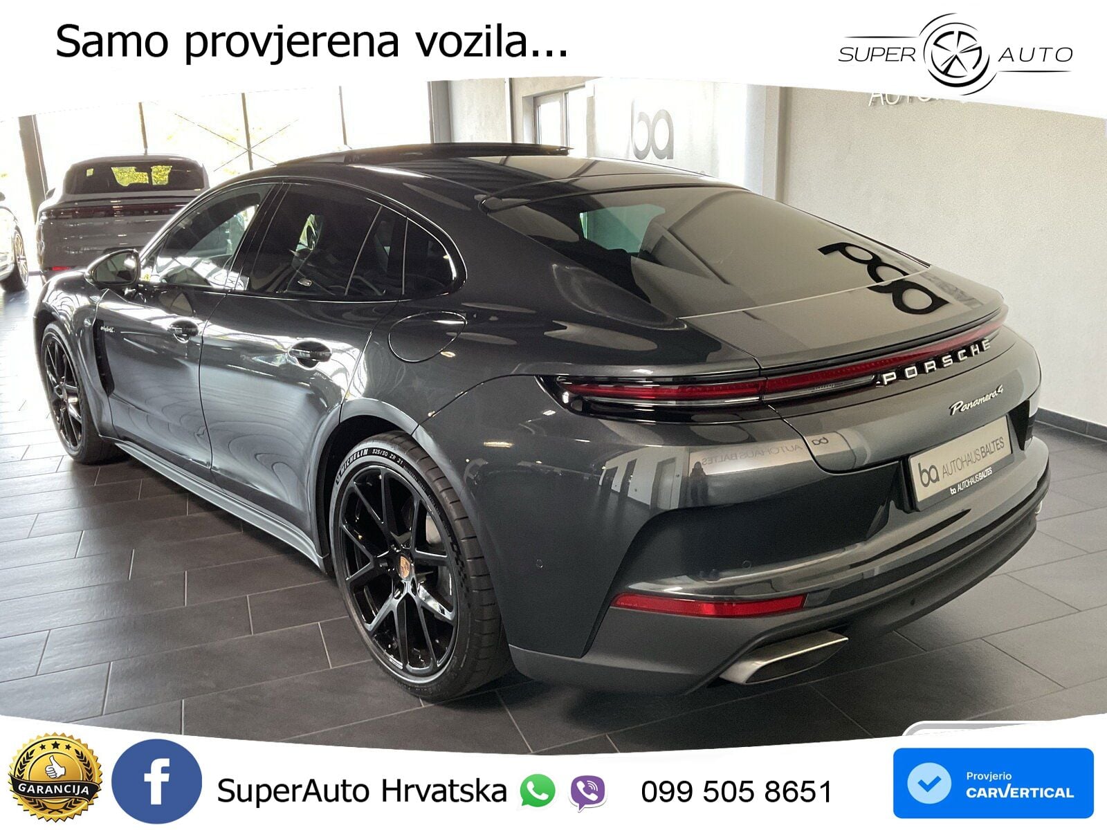 Porsche Panamera 4 2.9 V6 (470 KS) E-Hybrid PDK ACC+HEAD+4xGR SJED+360+PANO