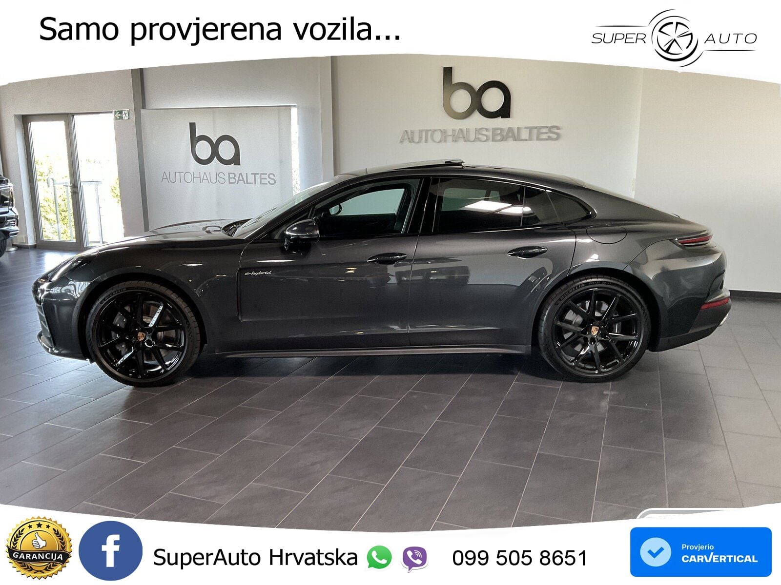 Porsche Panamera 4 2.9 V6 (470 KS) E-Hybrid PDK ACC+HEAD+4xGR SJED+360+PANO