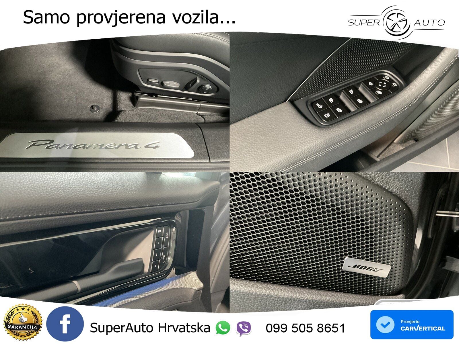 Porsche Panamera 4 2.9 V6 (470 KS) E-Hybrid PDK ACC+HEAD+4xGR SJED+360+PANO