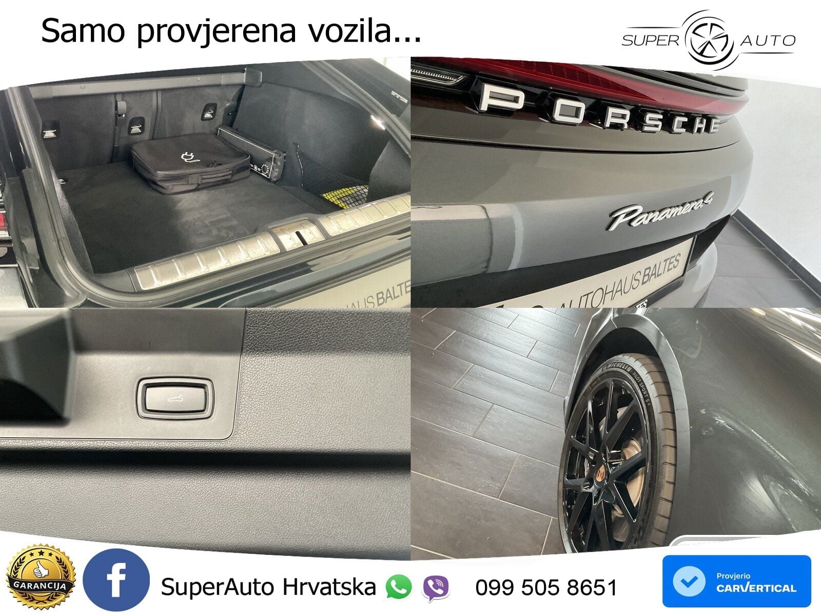 Porsche Panamera 4 2.9 V6 (470 KS) E-Hybrid PDK ACC+HEAD+4xGR SJED+360+PANO