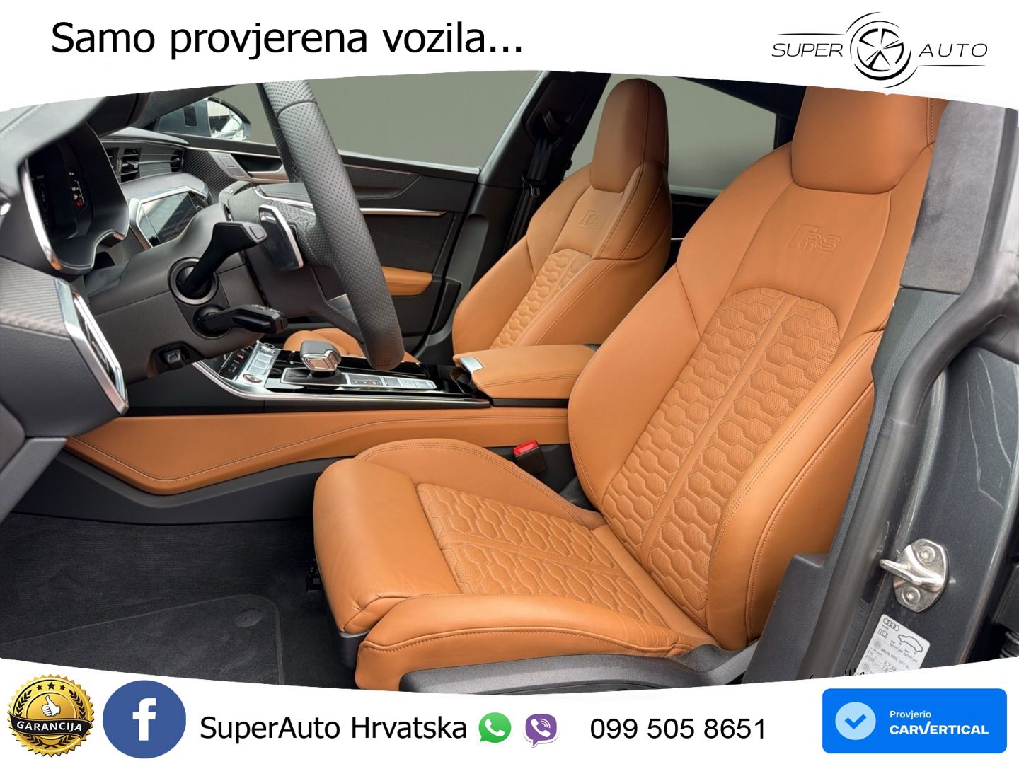 Audi RS7 4.0 TFSI V8 performance (630 KS) quattro tiptronic ZRAČNI+ACC+4xGR SJED+KAM