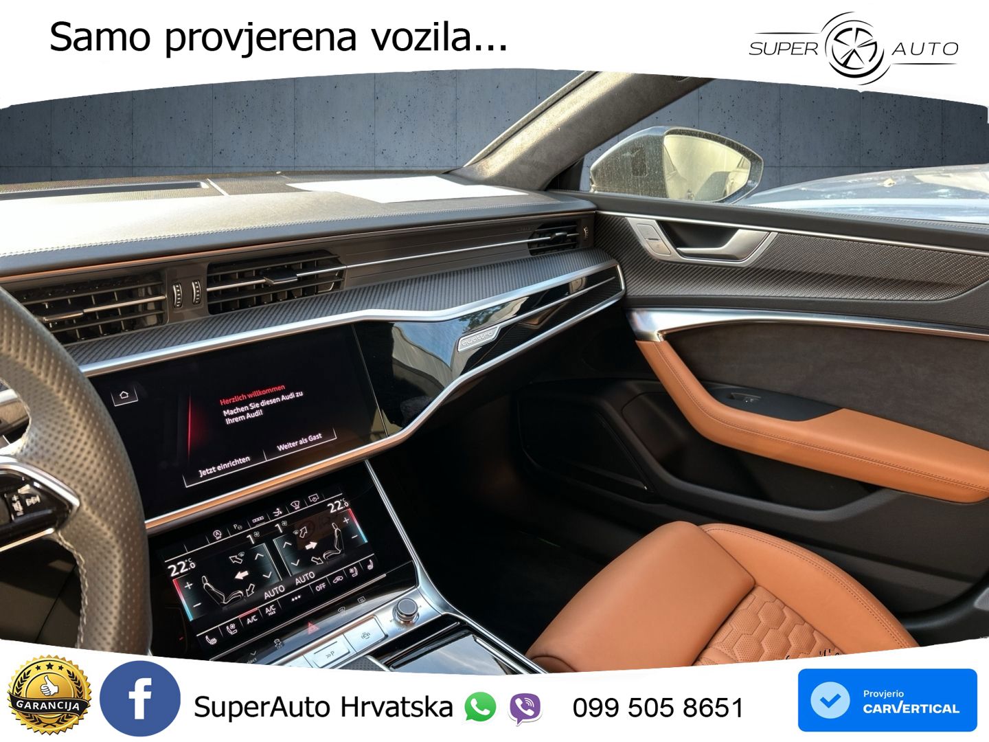 Audi RS7 4.0 TFSI V8 performance (630 KS) quattro tiptronic ZRAČNI+ACC+4xGR SJED+KAM