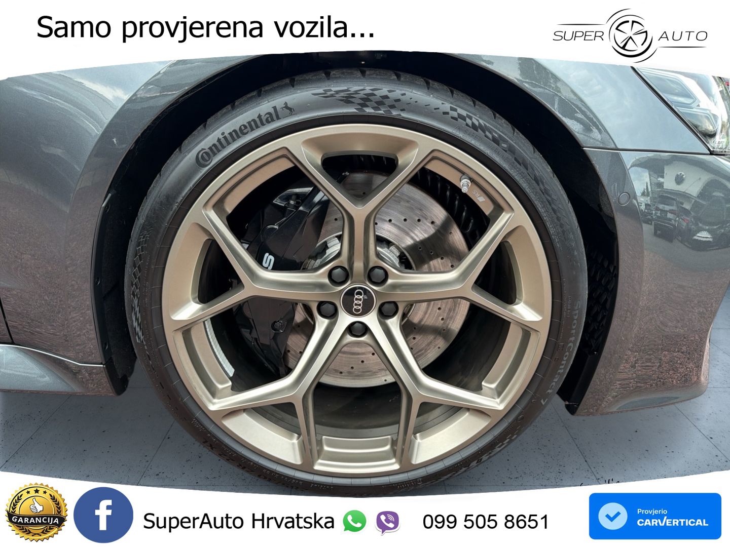 Audi RS7 4.0 TFSI V8 performance (630 KS) quattro tiptronic ZRAČNI+ACC+4xGR SJED+KAM