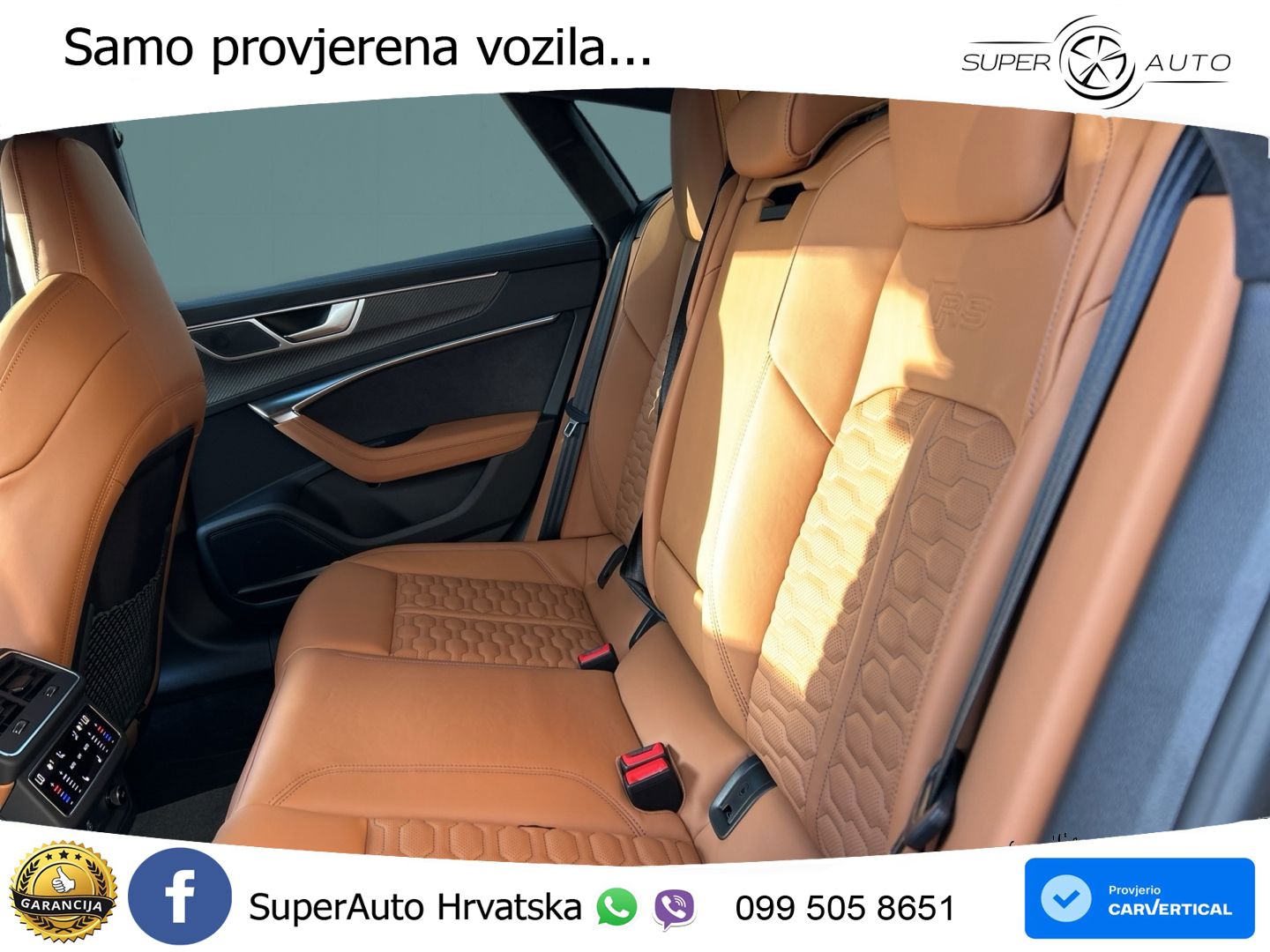 Audi RS7 4.0 TFSI V8 performance (630 KS) quattro tiptronic ZRAČNI+ACC+4xGR SJED+KAM