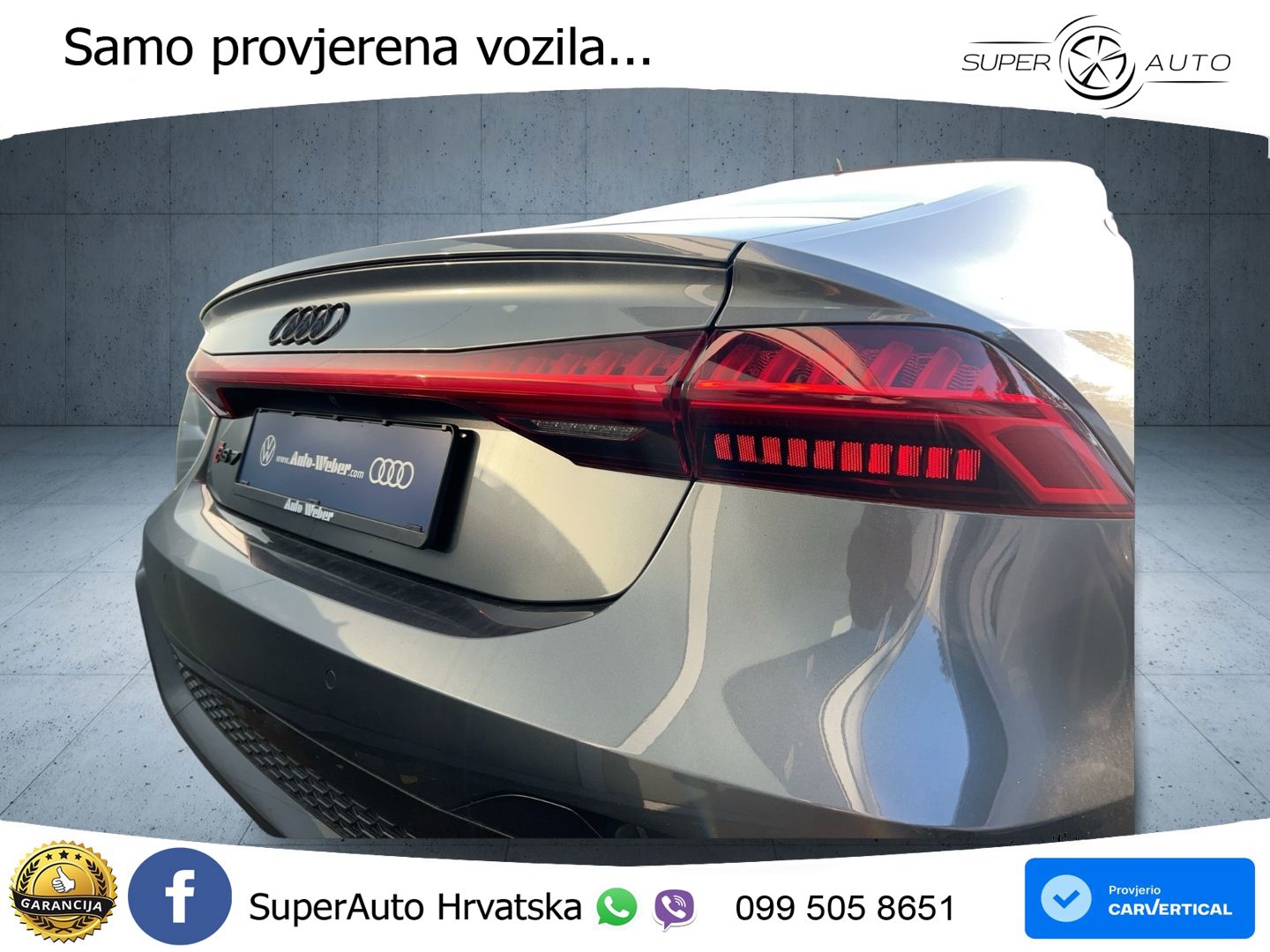 Audi RS7 4.0 TFSI V8 performance (630 KS) quattro tiptronic ZRAČNI+ACC+4xGR SJED+KAM