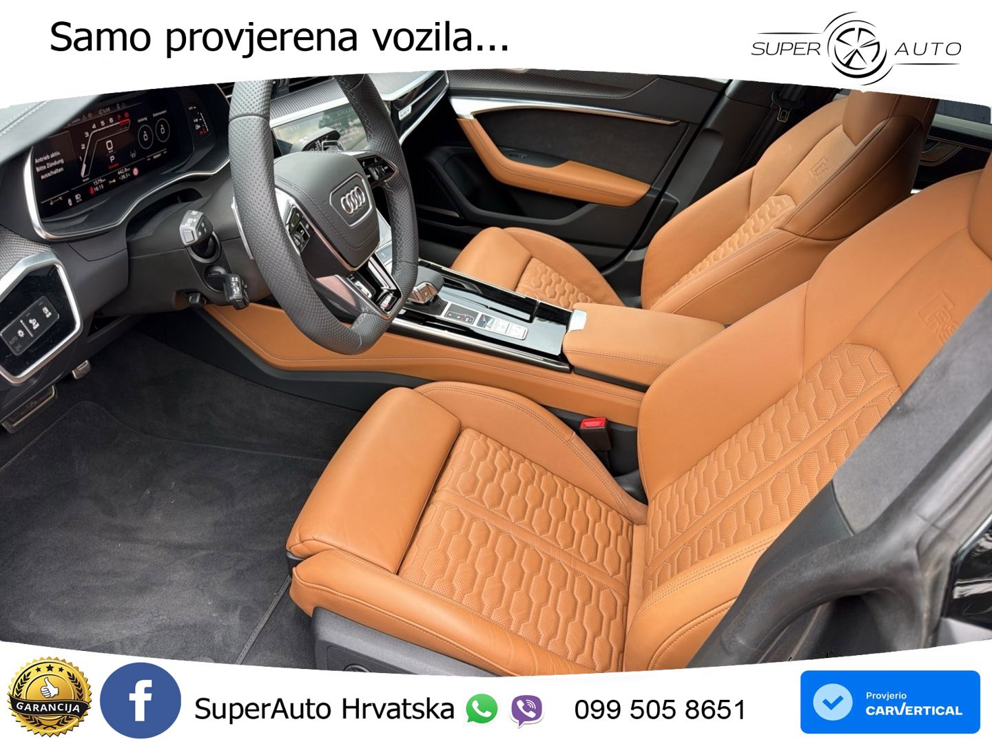 Audi RS7 4.0 TFSI V8 performance (630 KS) quattro tiptronic ZRAČNI+ACC+4xGR SJED+KAM