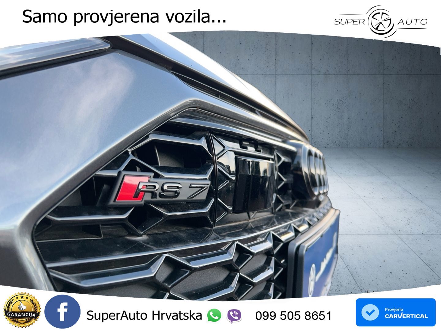 Audi RS7 4.0 TFSI V8 performance (630 KS) quattro tiptronic ZRAČNI+ACC+4xGR SJED+KAM