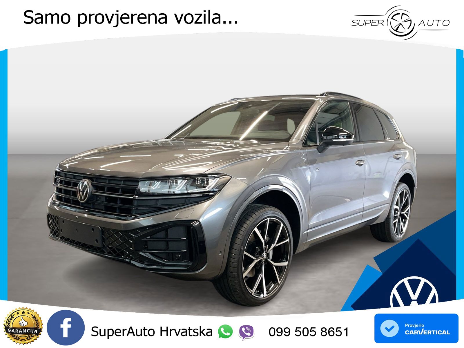 Volkswagen Touareg 3.0 V6 TDI (286 KS) 4MOTION Tiptronic ZRAČNI+ACC+GR SJED+KAM+PANO