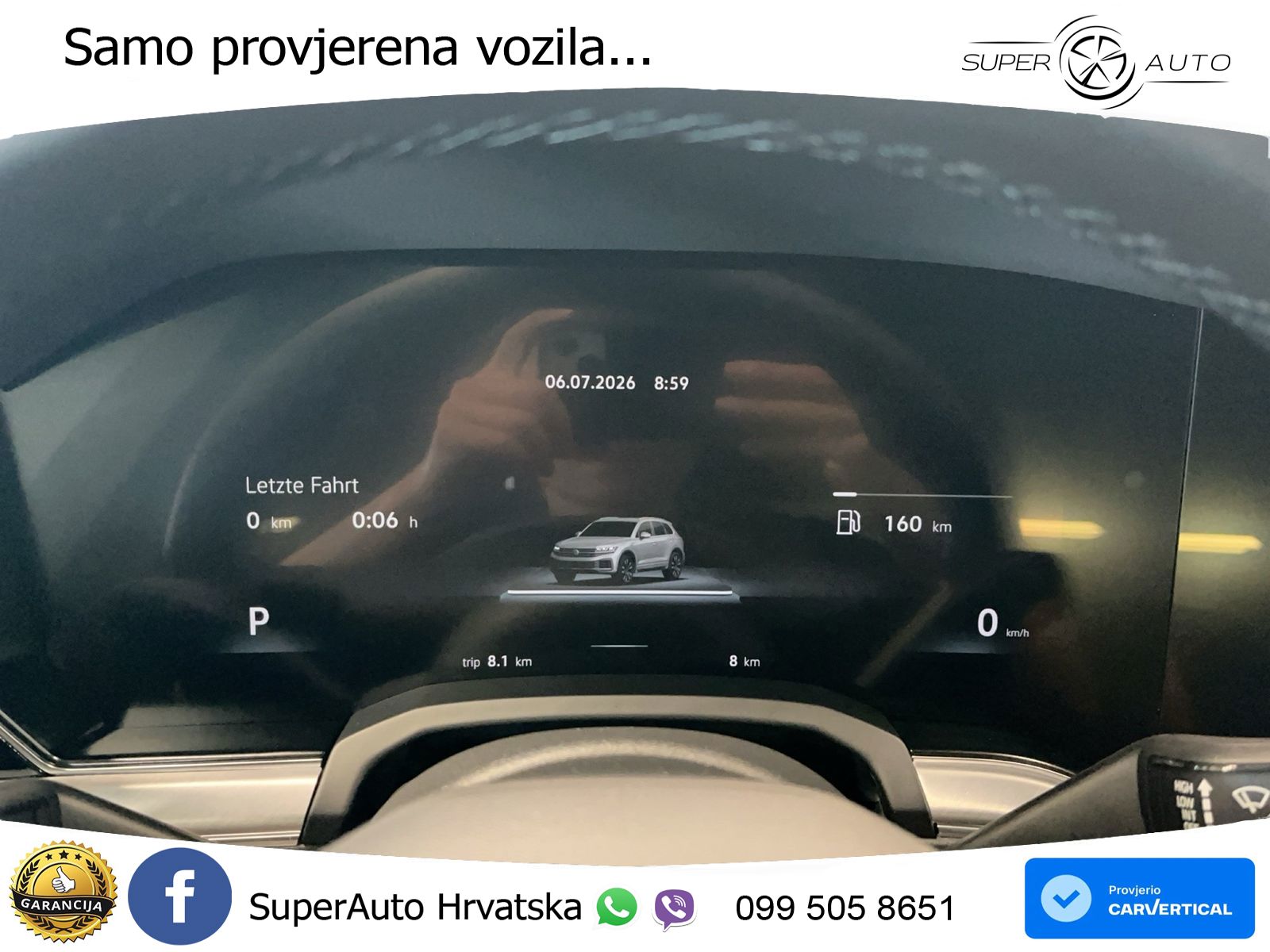 Volkswagen Touareg 3.0 V6 TDI (286 KS) 4MOTION Tiptronic ZRAČNI+ACC+GR SJED+KAM+PANO