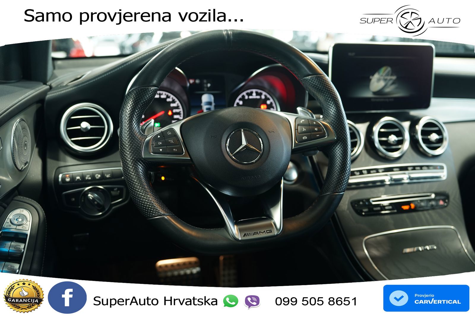 Mercedes GLC Coupe AMG 63 (476 KS) 4MATIC+ MCT ZRAČNI+ACC+GR SJED+KAM+PANO