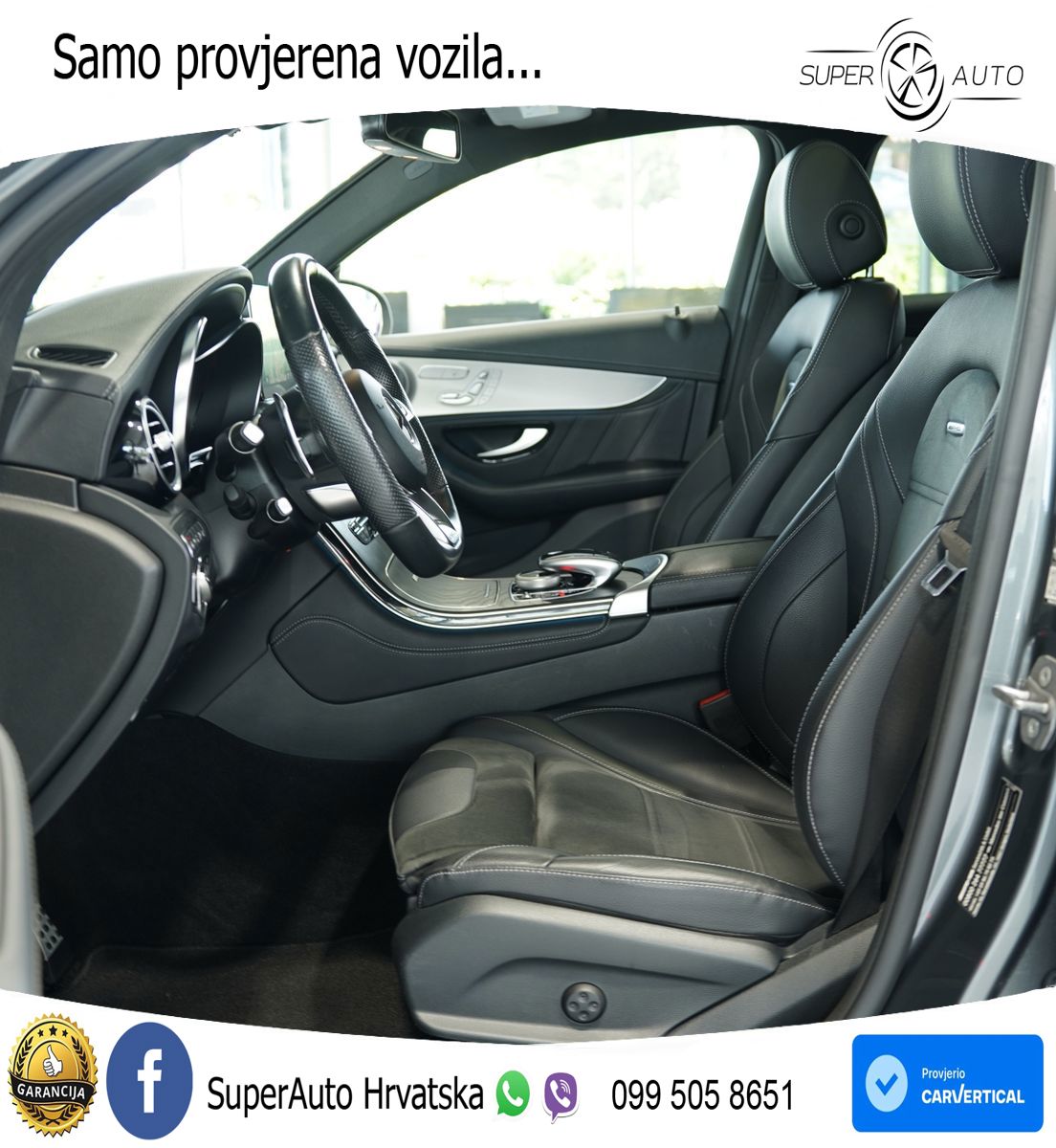 Mercedes GLC Coupe AMG 63 (476 KS) 4MATIC+ MCT ZRAČNI+ACC+GR SJED+KAM+PANO