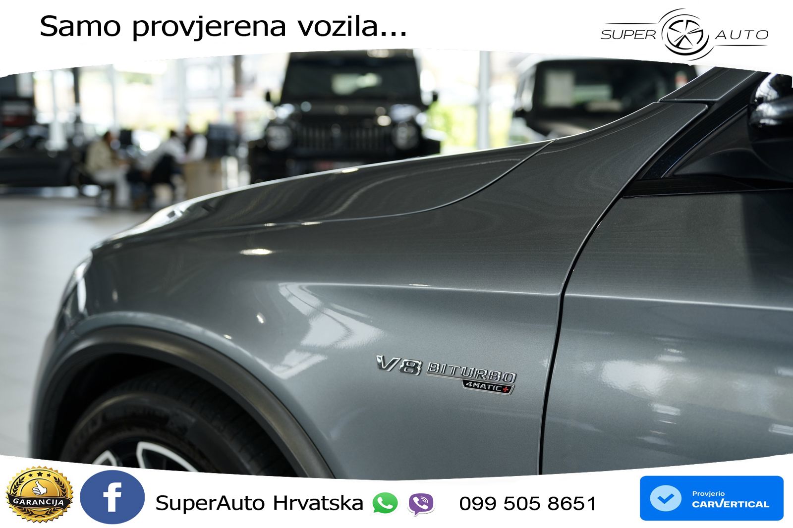 Mercedes GLC Coupe AMG 63 (476 KS) 4MATIC+ MCT ZRAČNI+ACC+GR SJED+KAM+PANO