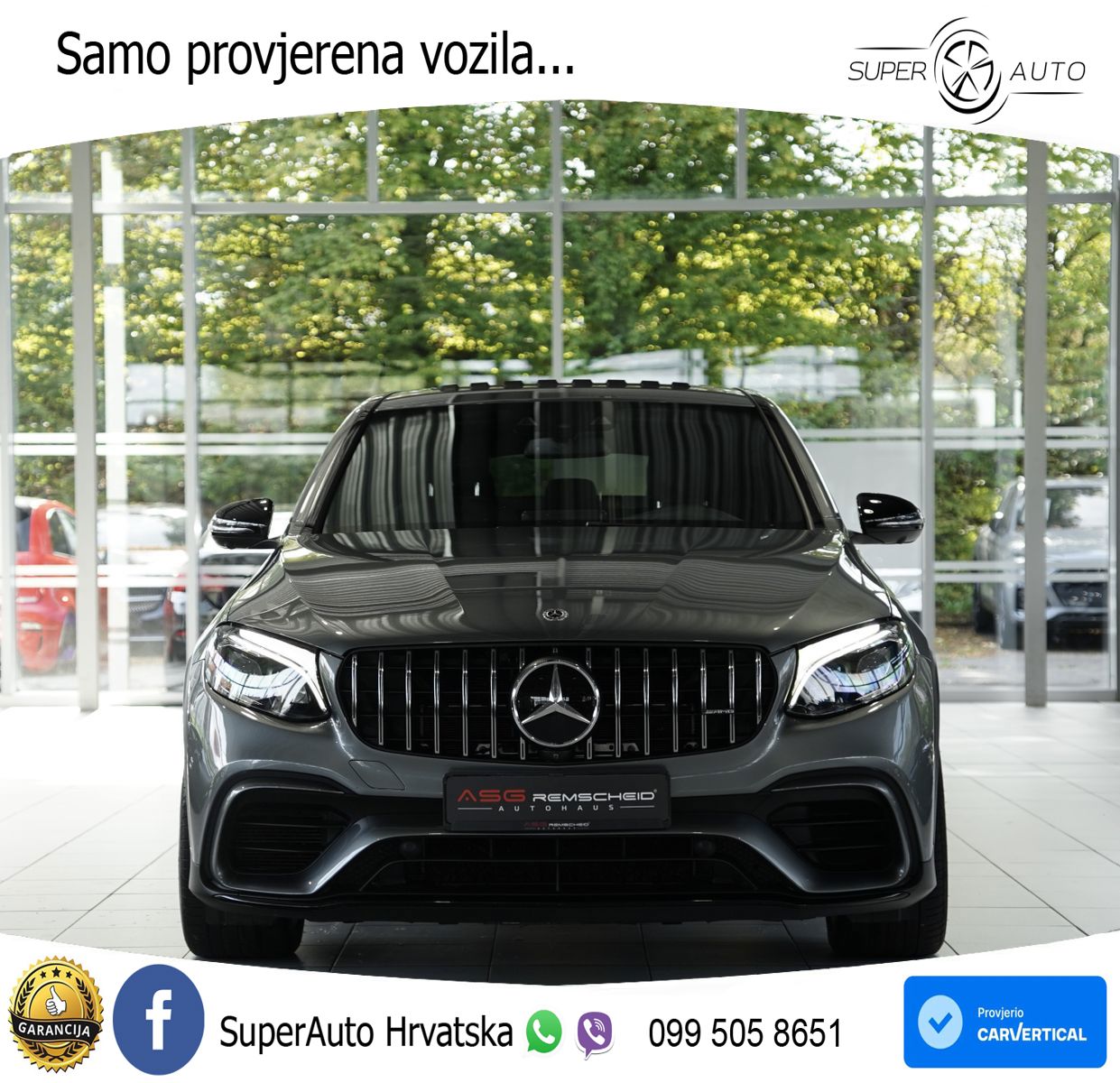Mercedes GLC Coupe AMG 63 (476 KS) 4MATIC+ MCT ZRAČNI+ACC+GR SJED+KAM+PANO