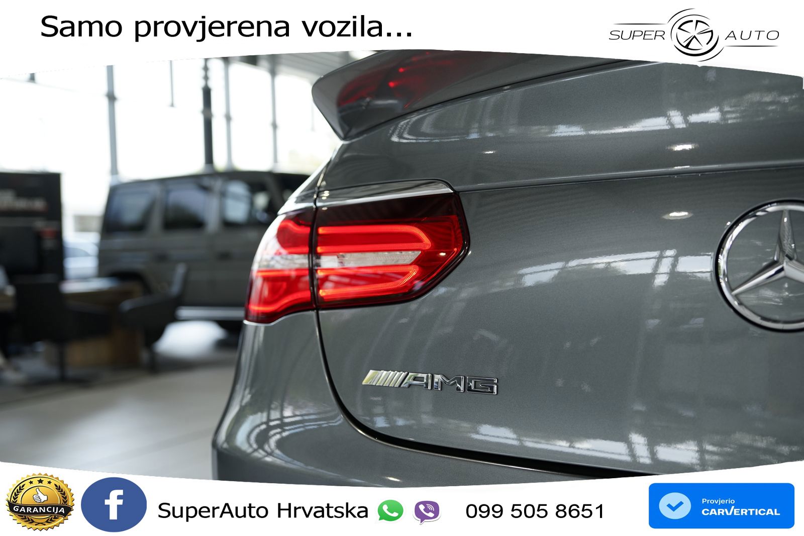 Mercedes GLC Coupe AMG 63 (476 KS) 4MATIC+ MCT ZRAČNI+ACC+GR SJED+KAM+PANO