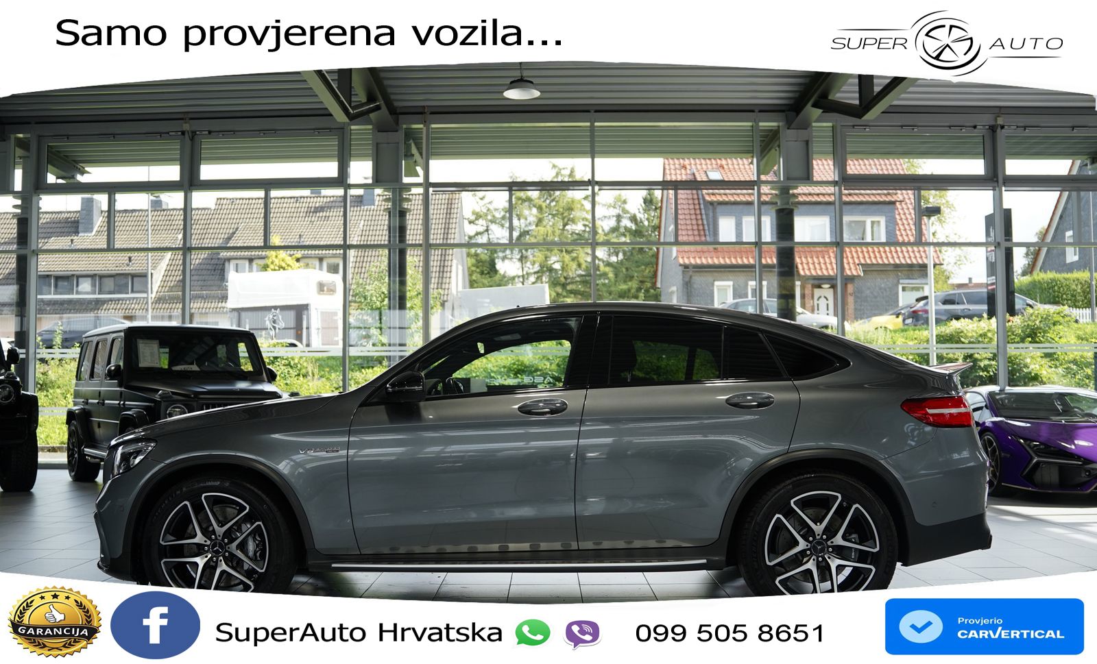 Mercedes GLC Coupe AMG 63 (476 KS) 4MATIC+ MCT ZRAČNI+ACC+GR SJED+KAM+PANO