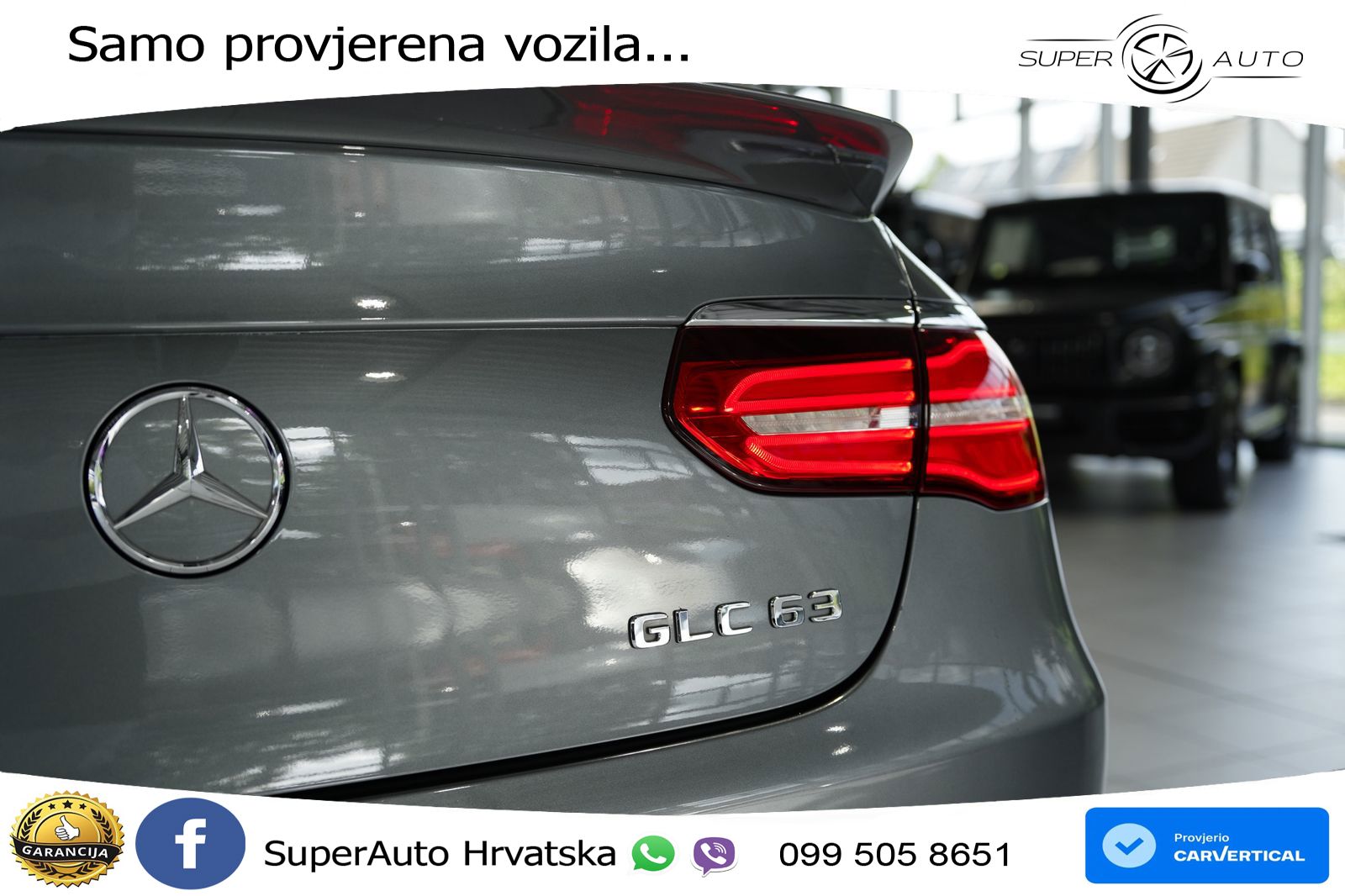 Mercedes GLC Coupe AMG 63 (476 KS) 4MATIC+ MCT ZRAČNI+ACC+GR SJED+KAM+PANO