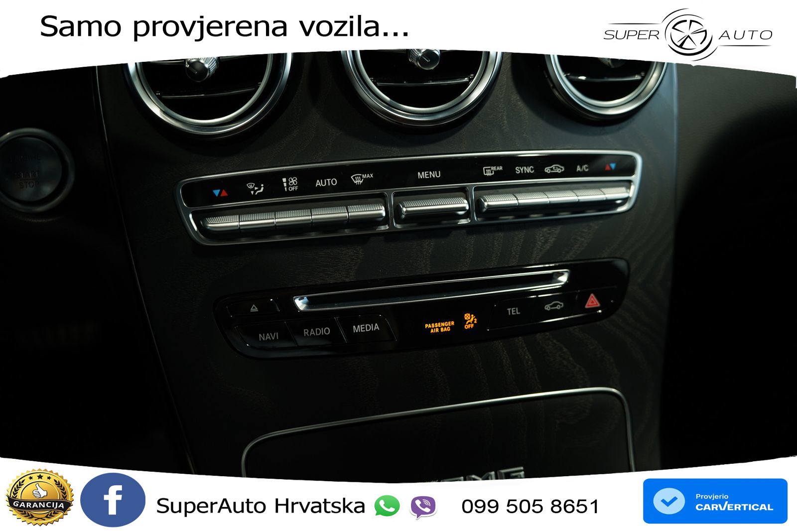 Mercedes GLC Coupe AMG 63 (476 KS) 4MATIC+ MCT ZRAČNI+ACC+GR SJED+KAM+PANO