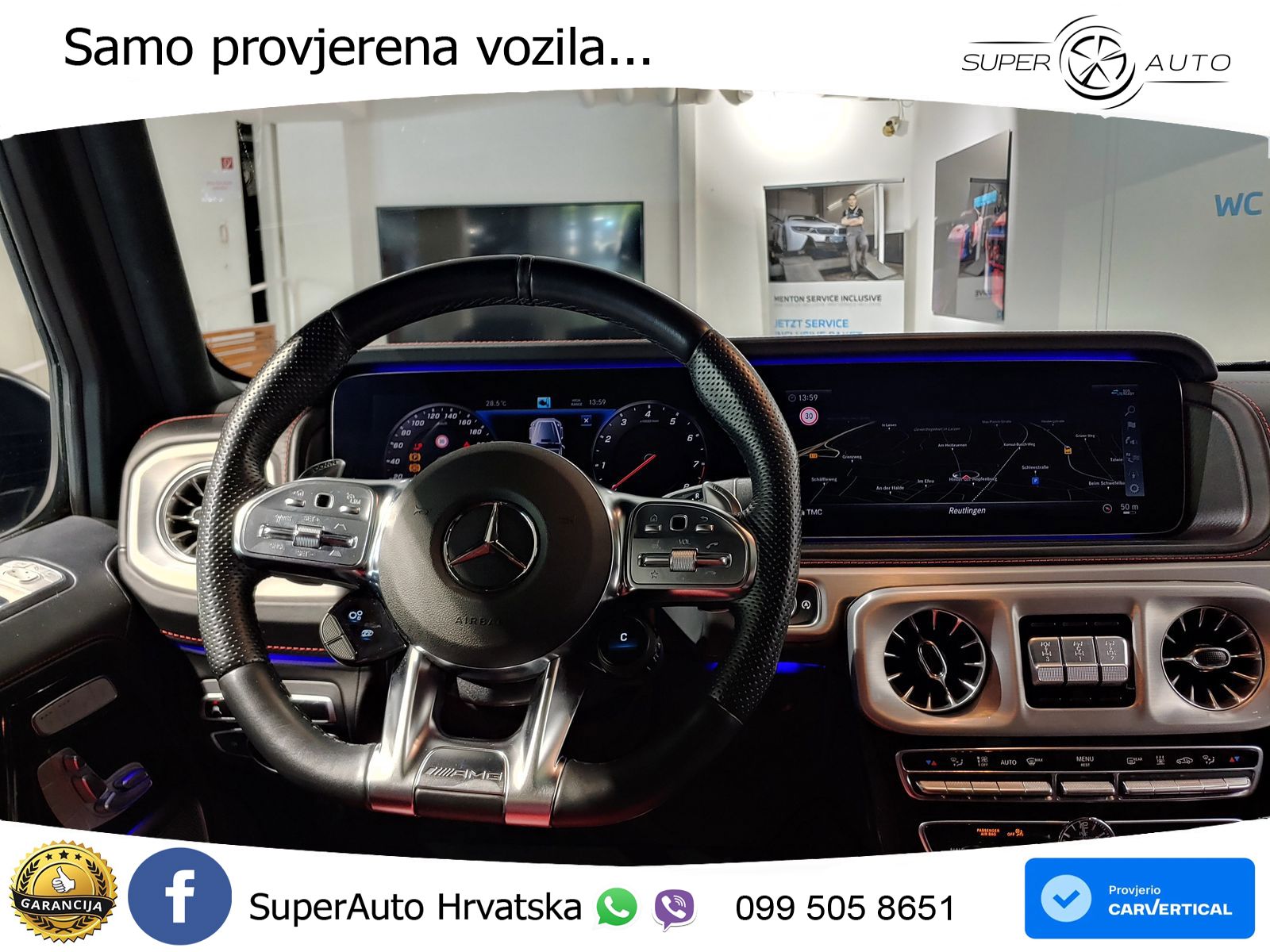 Mercedes AMG G 63 Long V8 (585 KS) 4MATIC 9G-TRONIC AMG SPEEDSHIFT PLUS LED+GR SJED+ACC