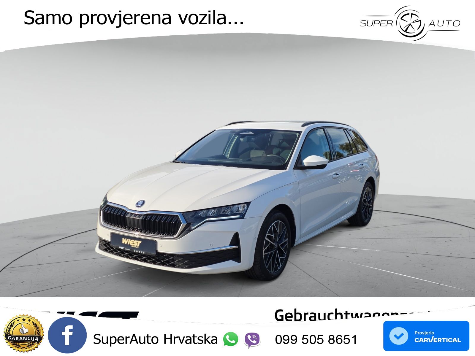 Škoda Octavia Combi 2.0 TDI (150 KS) DSG LED+GR SJED+ACC