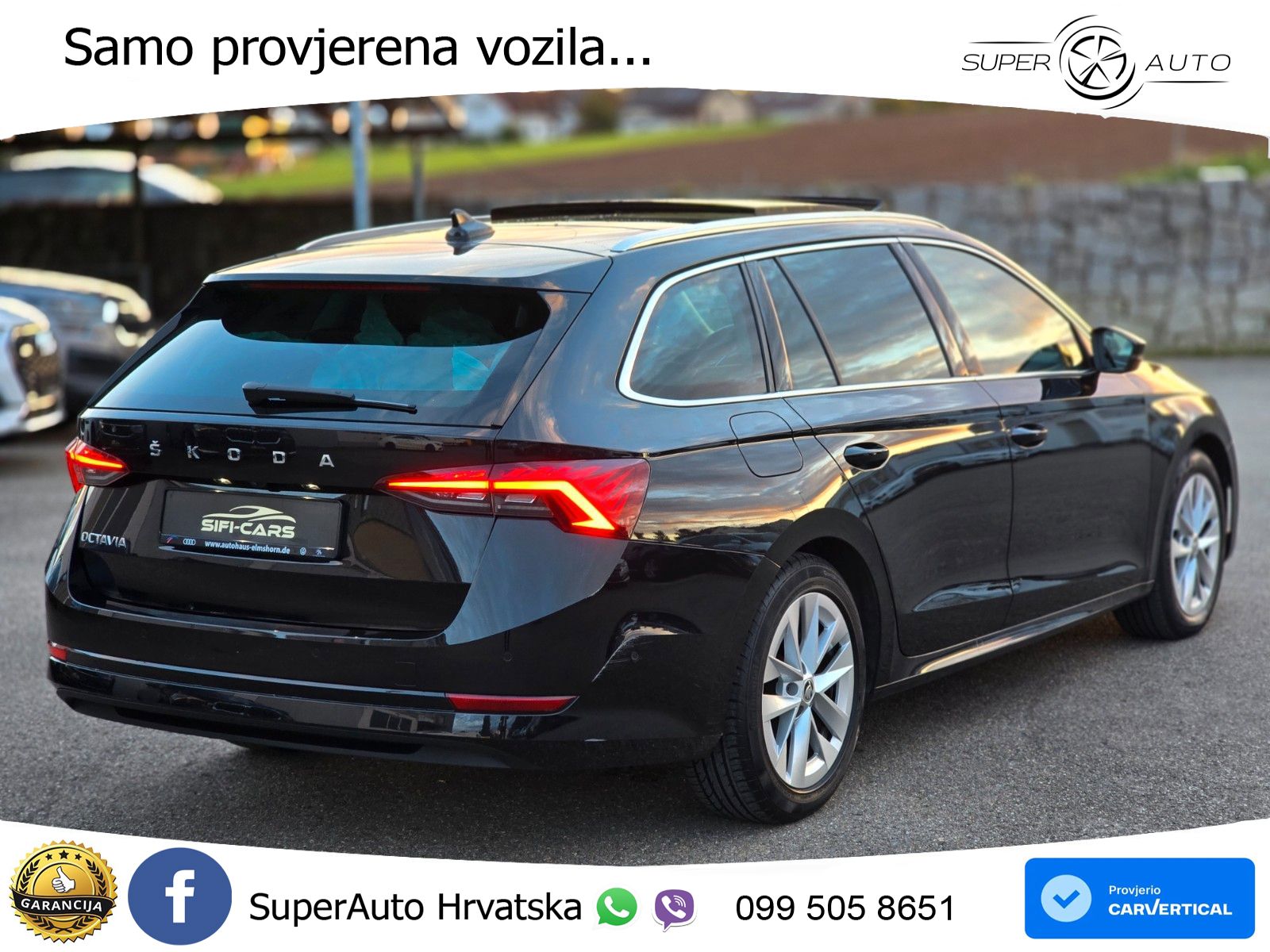 Škoda Octavia Combi 2.0 TDI (150 KS) DSG LED+GR SJED+ACC