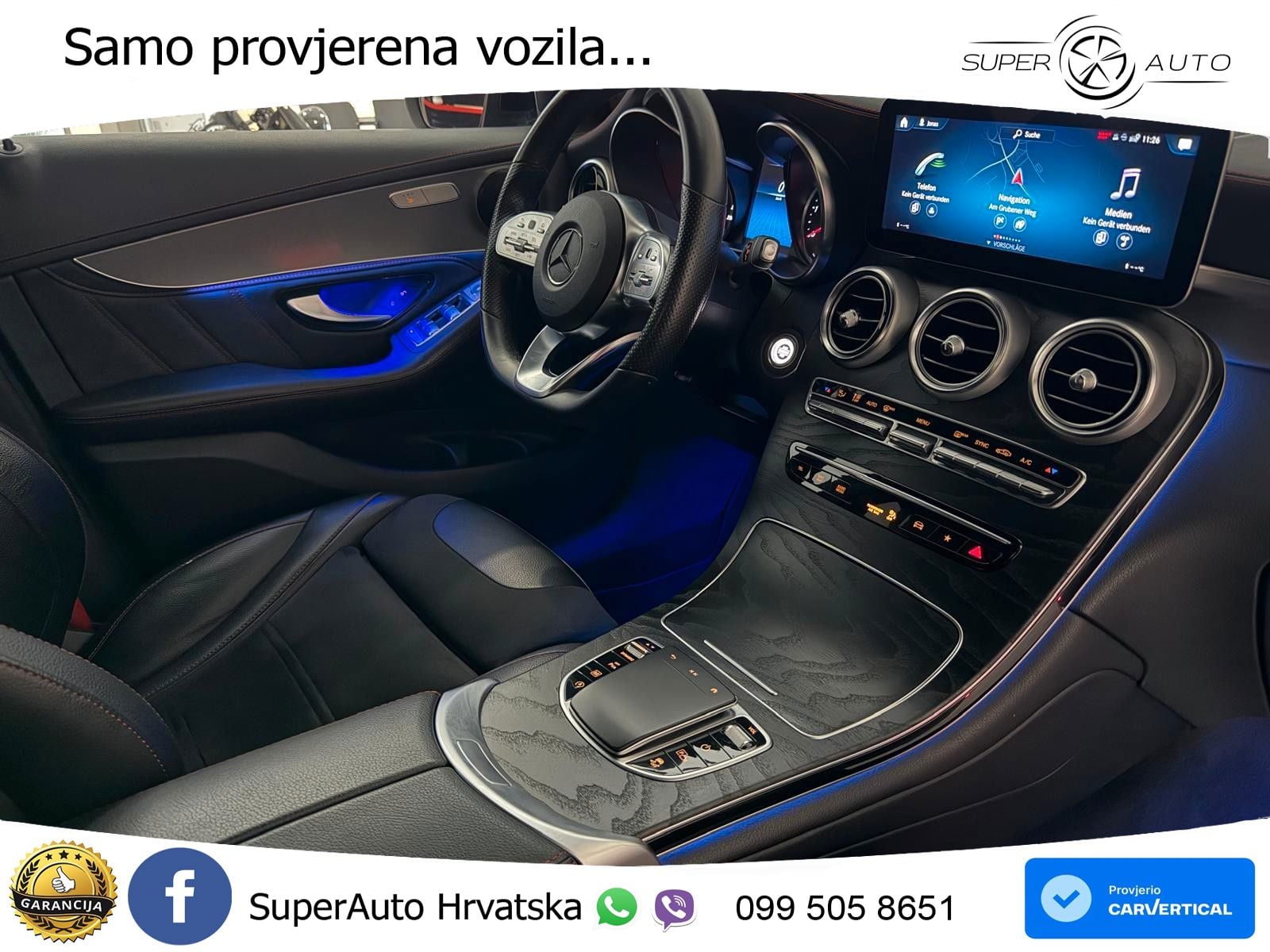Mercedes GLC 220d (194 KS) 4MATIC G-TRONIC AMG LED+GR SJED+ACC