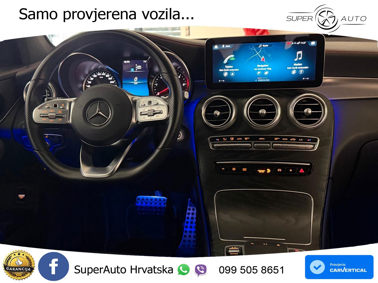 Mercedes GLC 220d (194 KS) 4MATIC G-TRONIC AMG LED+GR SJED+ACC