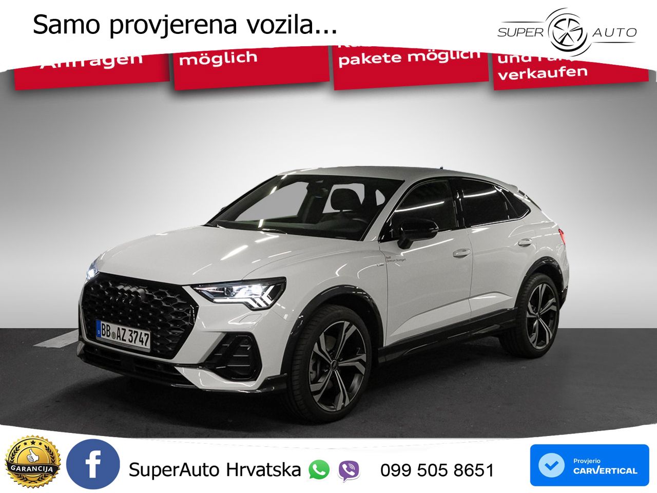 Audi Q3 Sportback 40 TDI (193 KS) quattro S tronic S line MATRIX+GR SJED+KAM