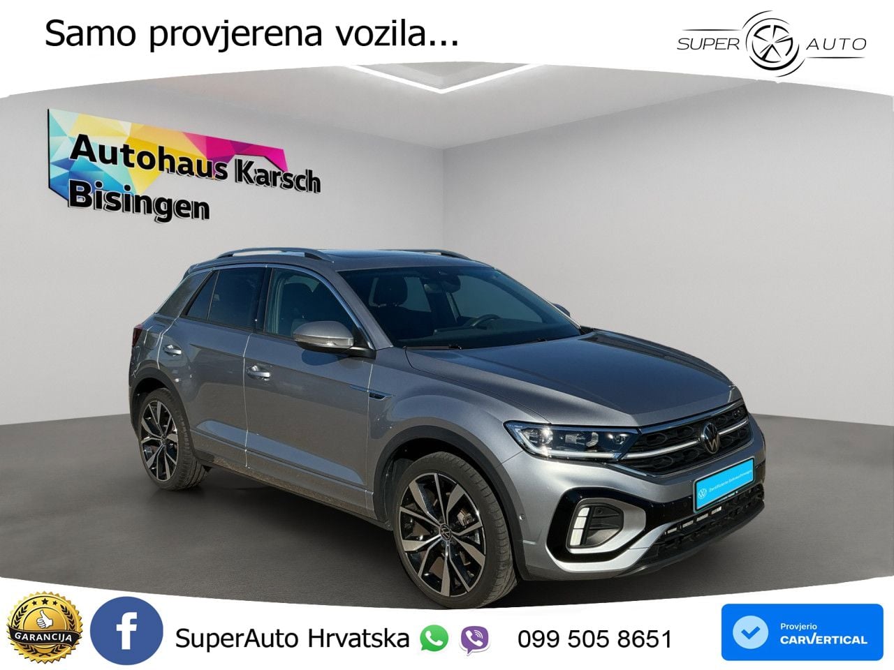 Volkswagen T-Roc 2.0 TDI (150 KS) 4M DSG R-Line LED+GR SJED+ACC