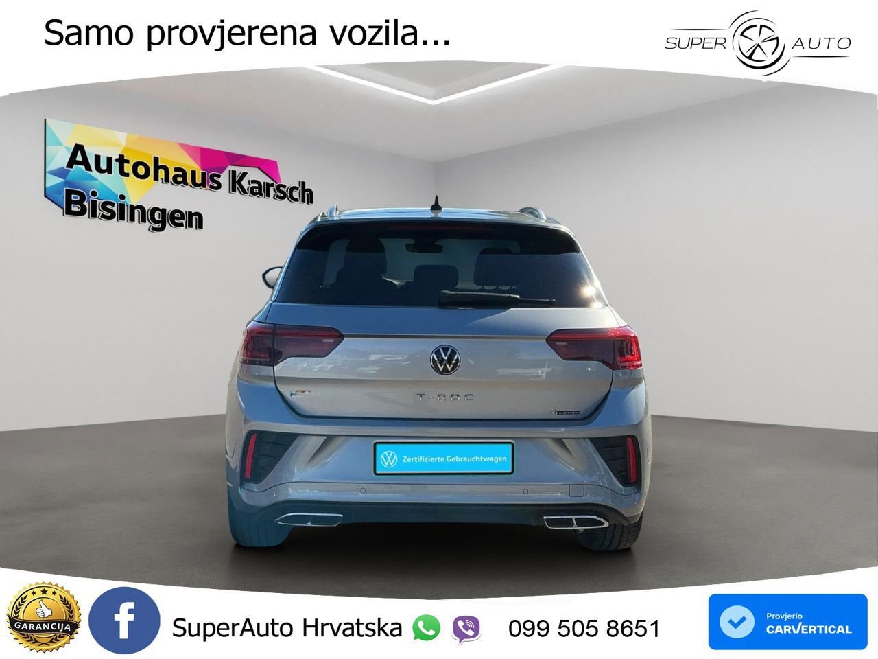 Volkswagen T-Roc 2.0 TDI (150 KS) 4M DSG R-Line LED+GR SJED+ACC