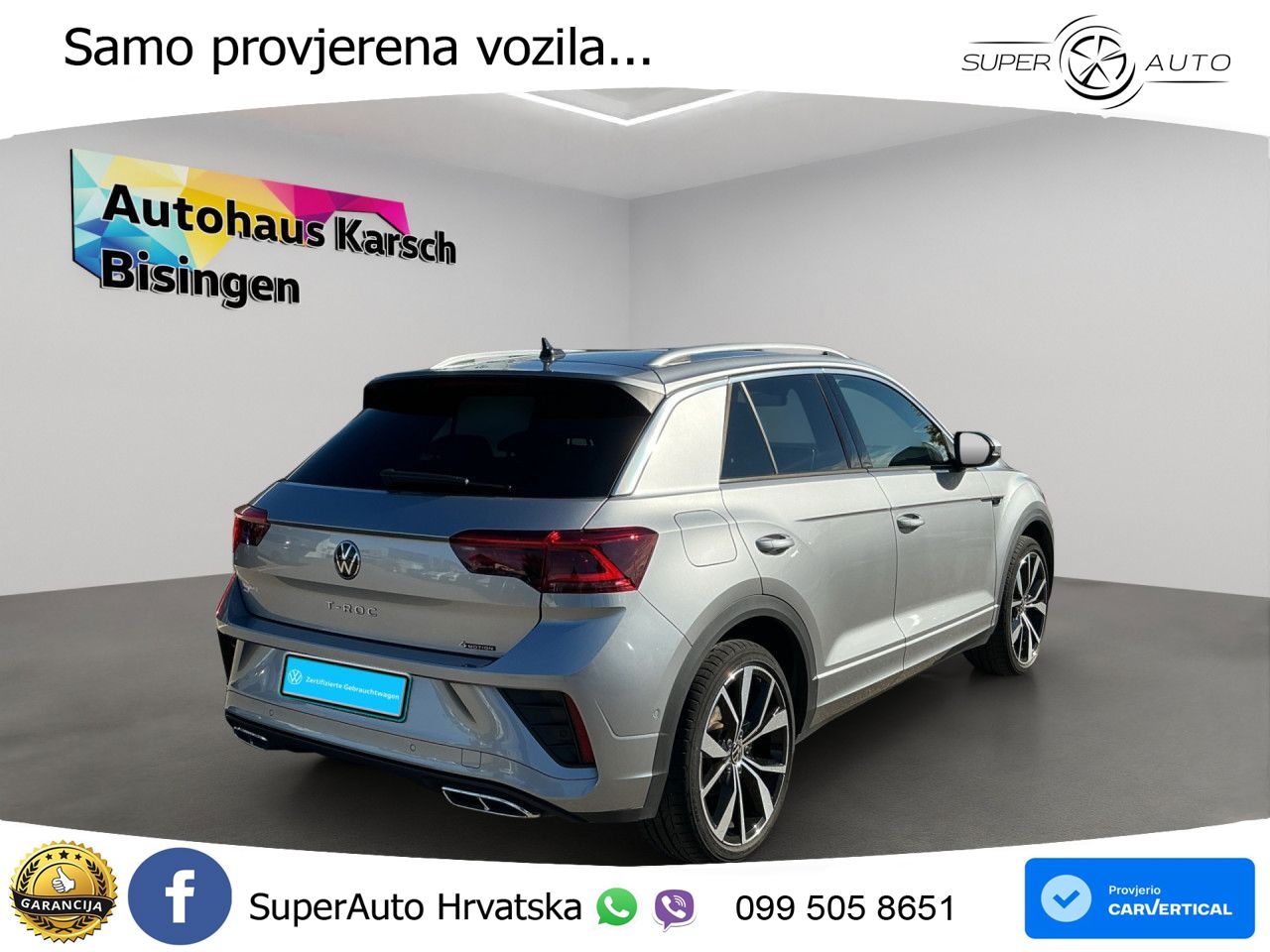 Volkswagen T-Roc 2.0 TDI (150 KS) 4M DSG R-Line LED+GR SJED+ACC