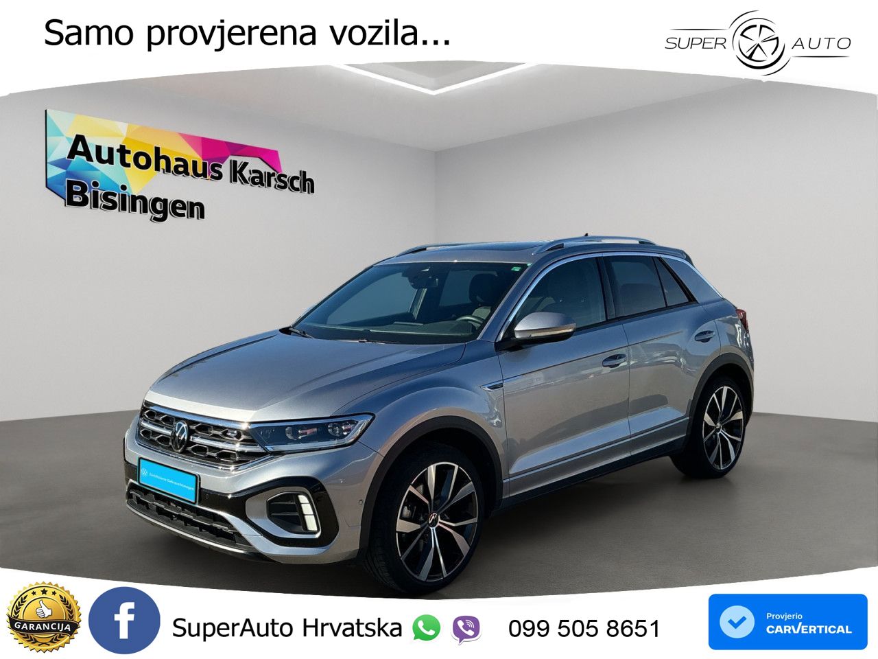 Volkswagen T-Roc 2.0 TDI (150 KS) 4M DSG R-Line LED+GR SJED+ACC