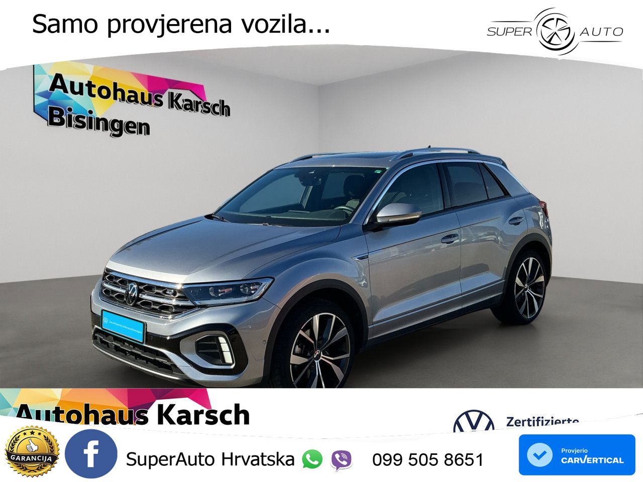 Volkswagen T-Roc 2.0 TDI (150 KS) 4M DSG R-Line LED+GR SJED+ACC