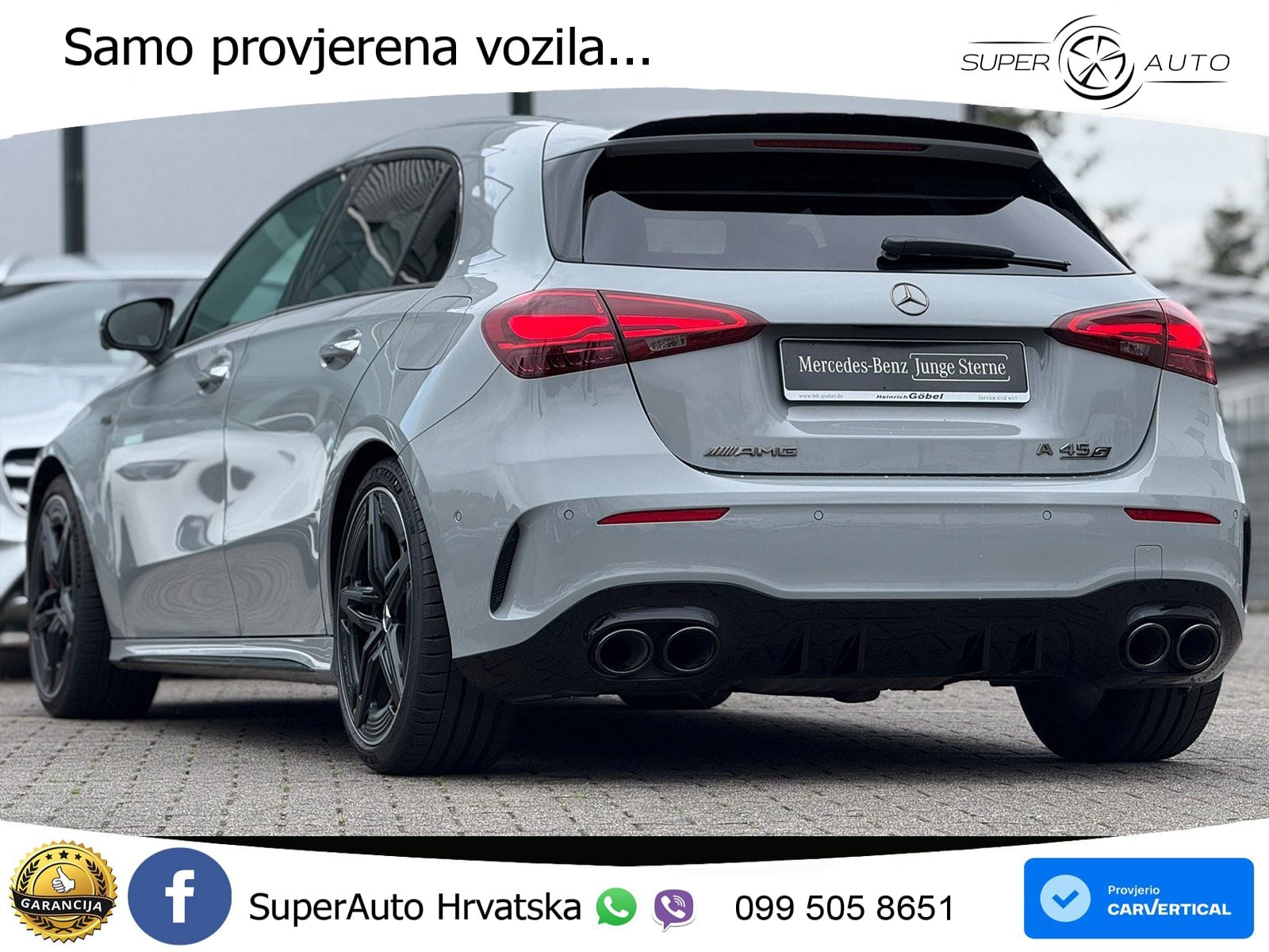 Mercedes-Benz AMG A 45 S 4MATIC+ AMG SPEEDSHIFT DCT 8G ACC+HEAD+GR SJED+360+PANO