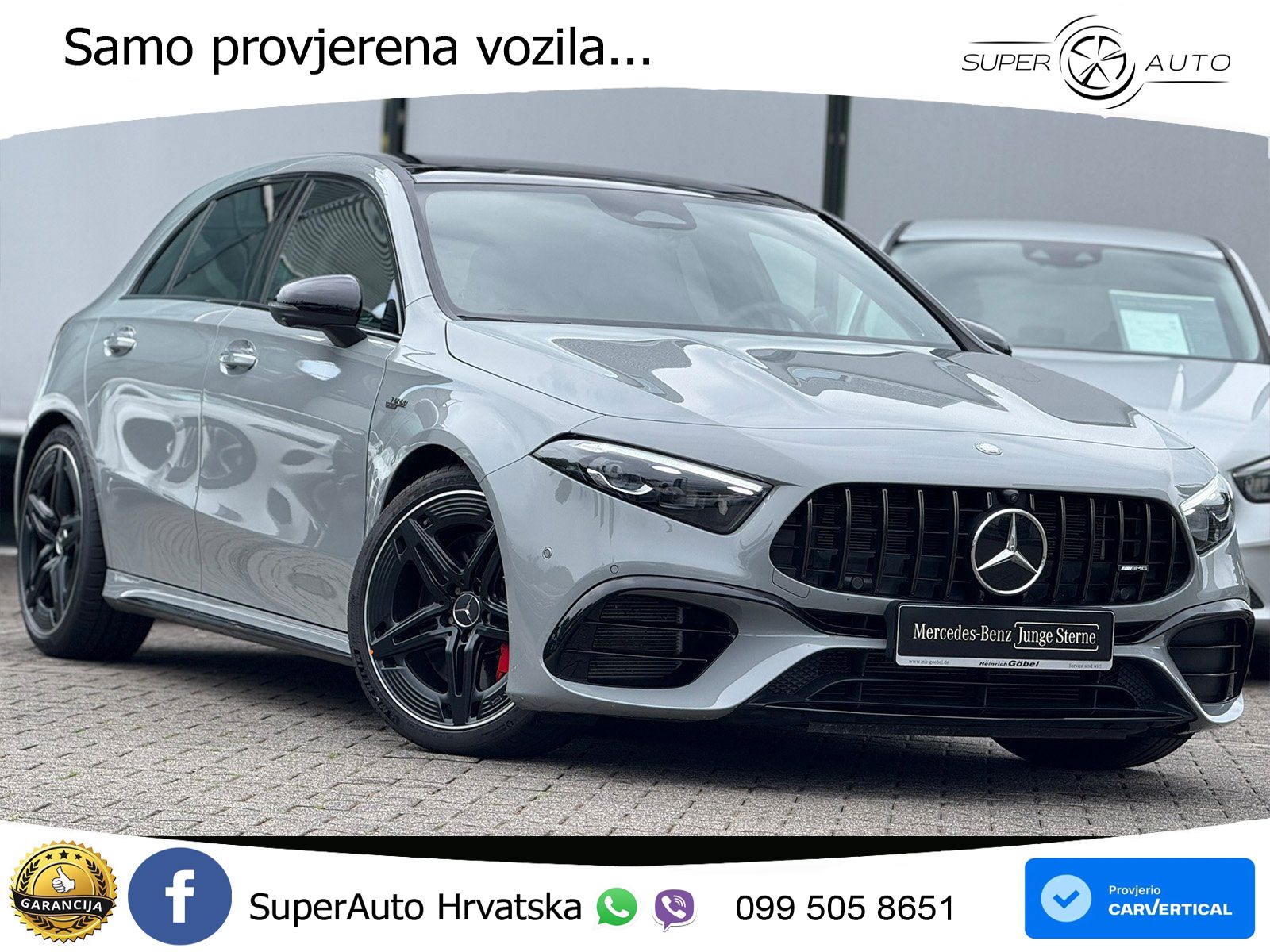 Mercedes-Benz AMG A 45 S 4MATIC+ AMG SPEEDSHIFT DCT 8G ACC+HEAD+GR SJED+360+PANO
