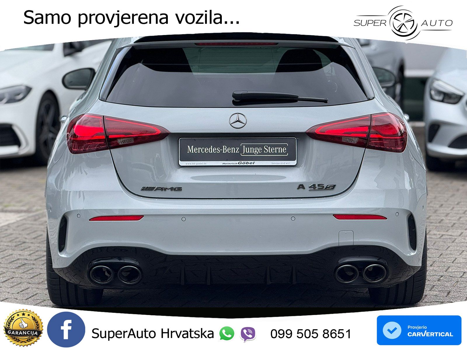 Mercedes-Benz AMG A 45 S 4MATIC+ AMG SPEEDSHIFT DCT 8G ACC+HEAD+GR SJED+360+PANO