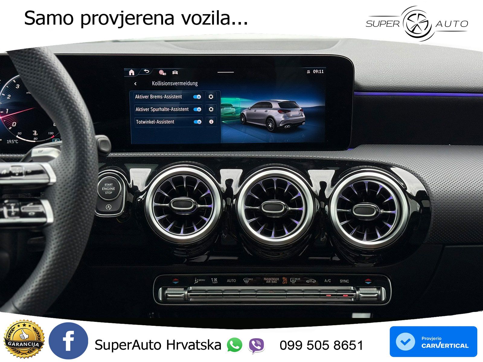 Mercedes-Benz AMG A 45 S 4MATIC+ AMG SPEEDSHIFT DCT 8G ACC+HEAD+GR SJED+360+PANO