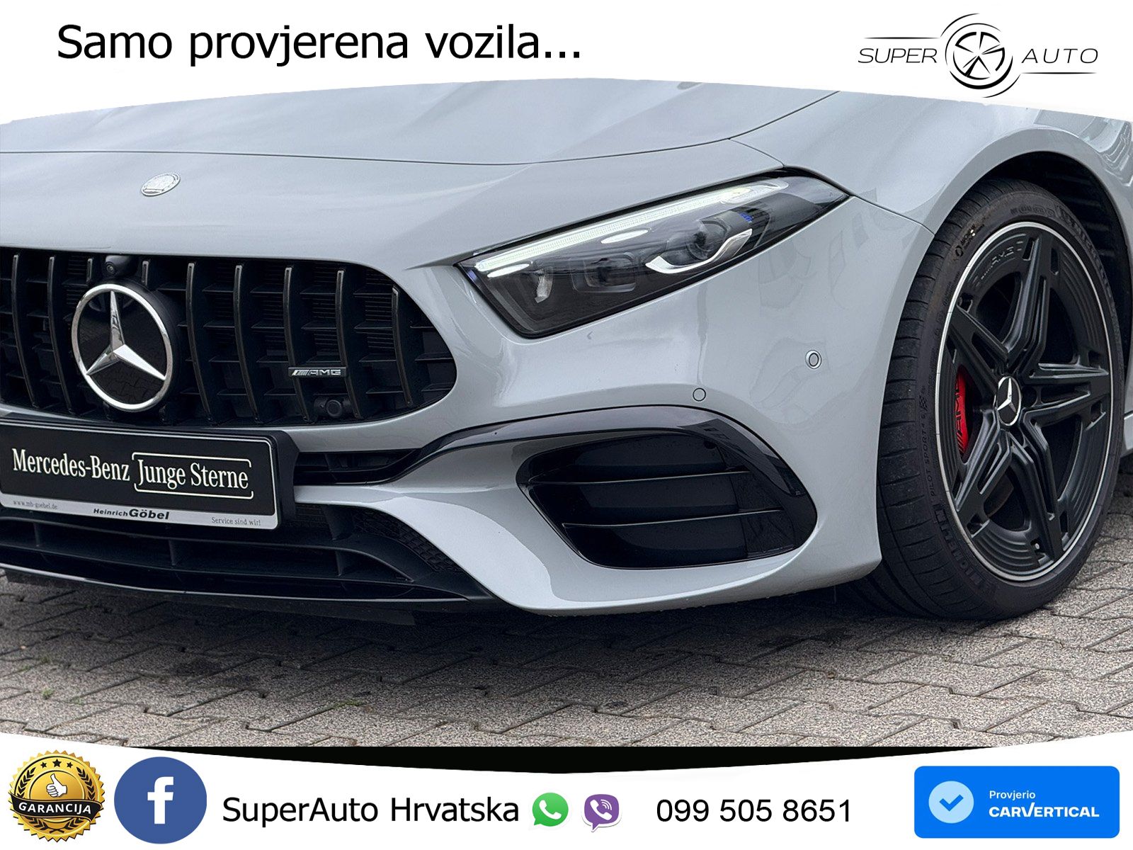 Mercedes-Benz AMG A 45 S 4MATIC+ AMG SPEEDSHIFT DCT 8G ACC+HEAD+GR SJED+360+PANO