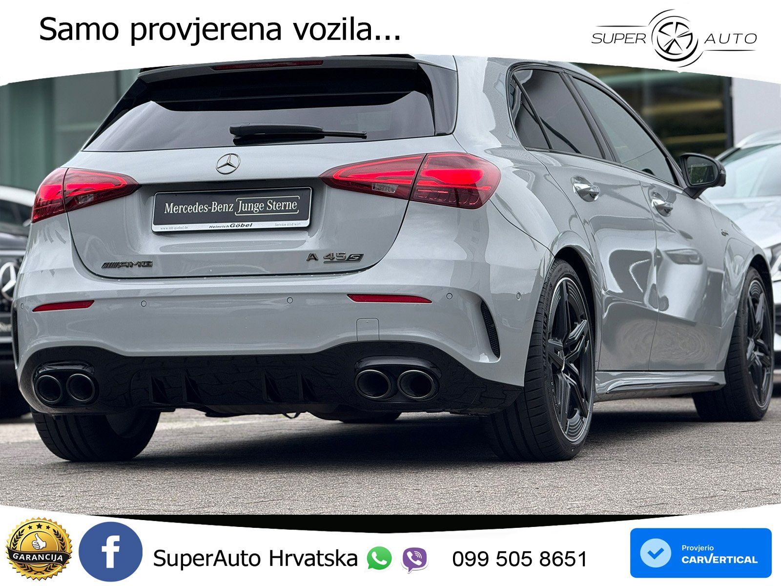 Mercedes-Benz AMG A 45 S 4MATIC+ AMG SPEEDSHIFT DCT 8G ACC+HEAD+GR SJED+360+PANO