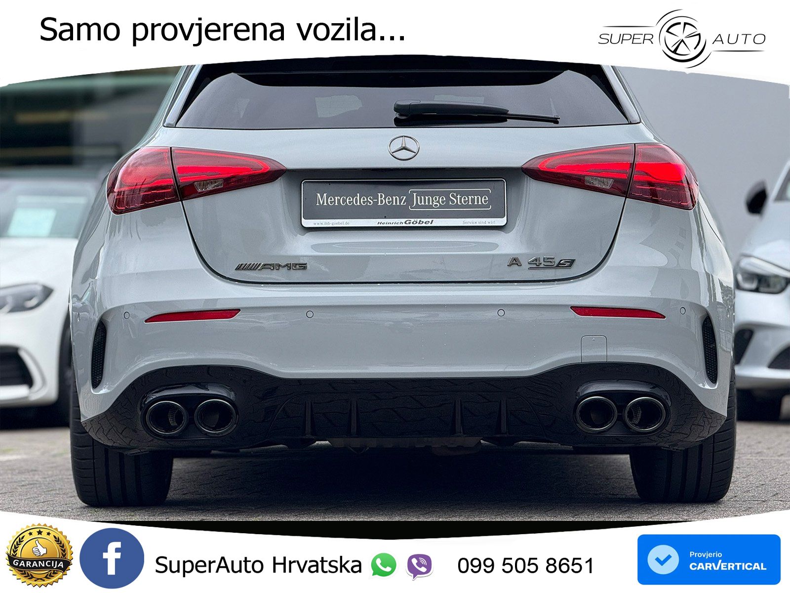 Mercedes-Benz AMG A 45 S 4MATIC+ AMG SPEEDSHIFT DCT 8G ACC+HEAD+GR SJED+360+PANO
