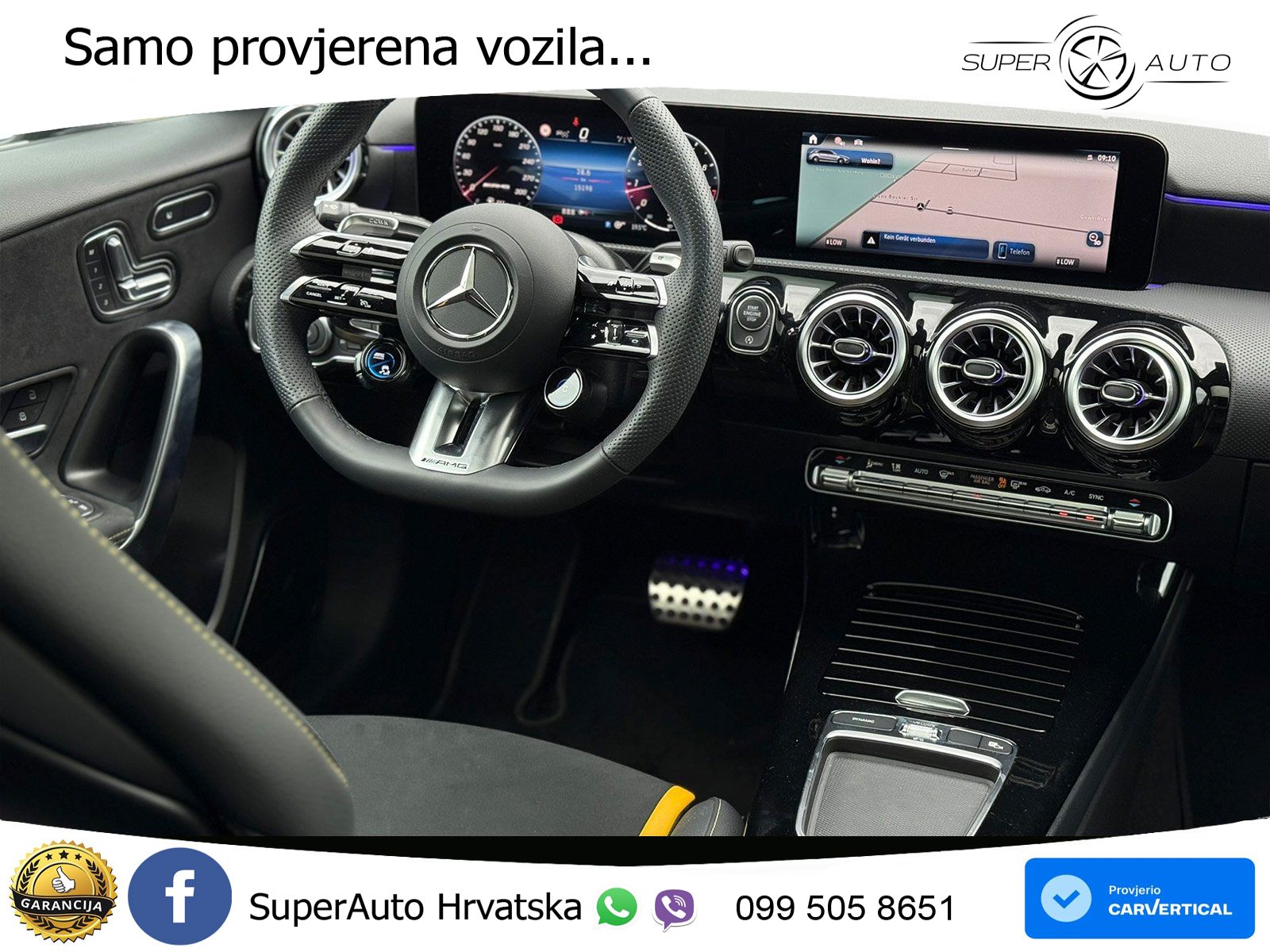 Mercedes-Benz AMG A 45 S 4MATIC+ AMG SPEEDSHIFT DCT 8G ACC+HEAD+GR SJED+360+PANO