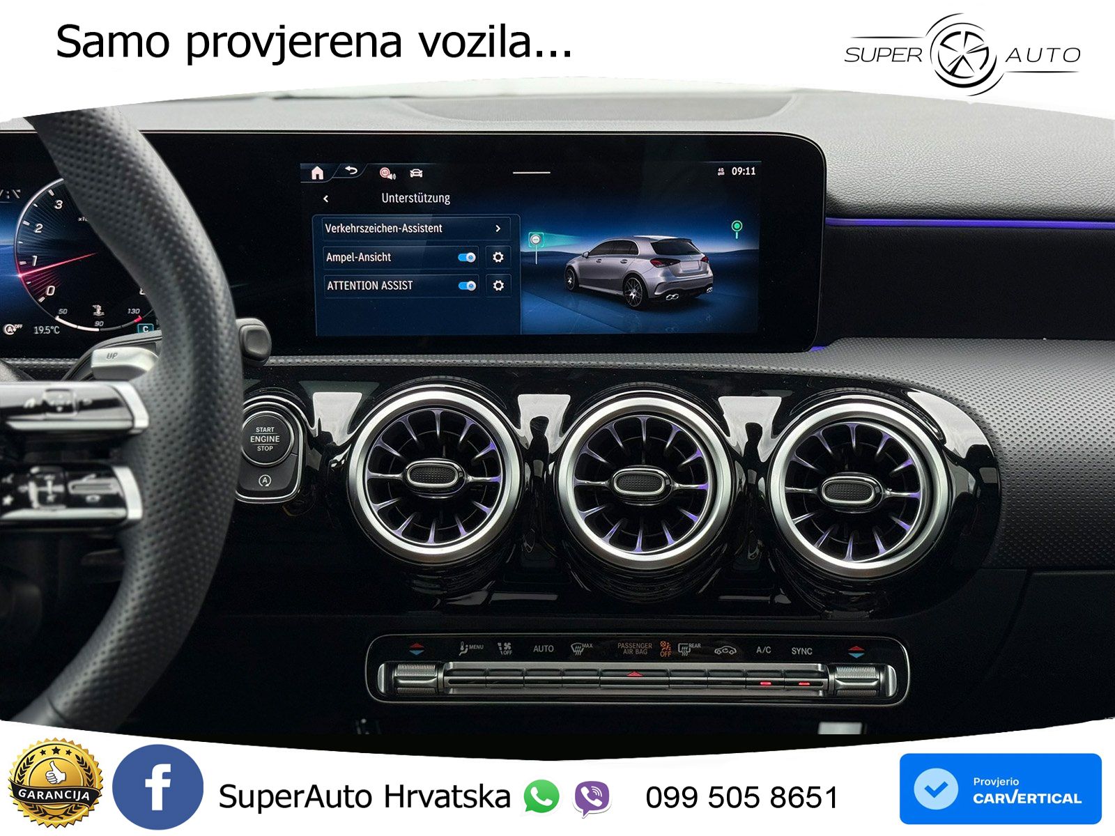 Mercedes-Benz AMG A 45 S 4MATIC+ AMG SPEEDSHIFT DCT 8G ACC+HEAD+GR SJED+360+PANO