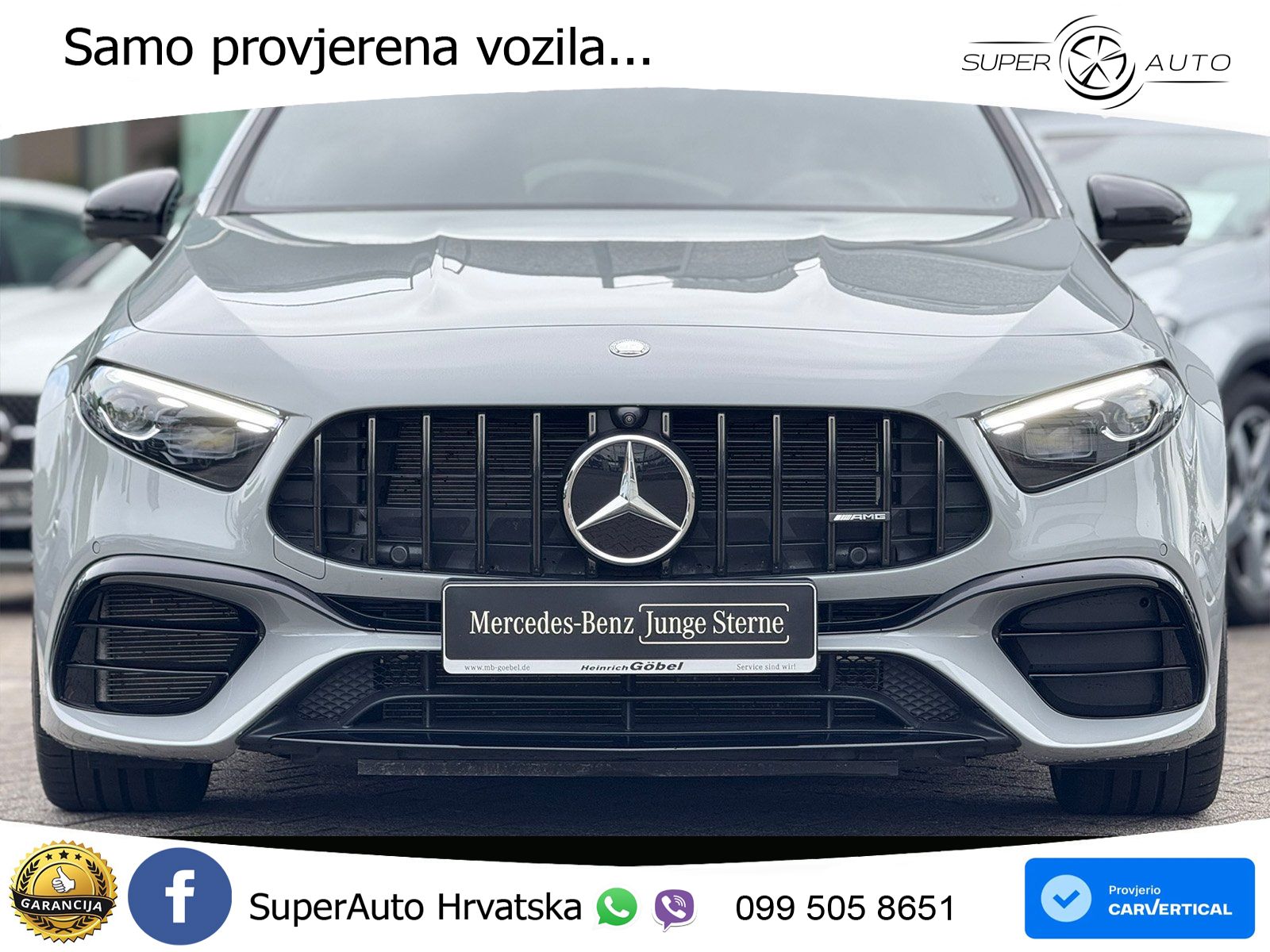 Mercedes-Benz AMG A 45 S 4MATIC+ AMG SPEEDSHIFT DCT 8G ACC+HEAD+GR SJED+360+PANO