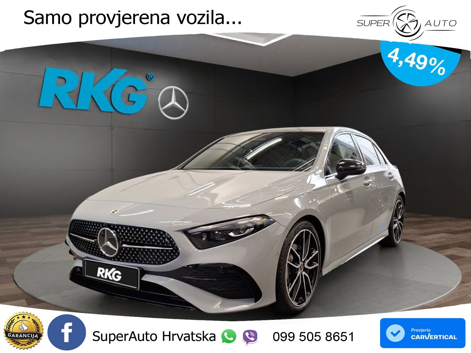 Mercedes-Benz A 200d 8G-DCT AMG LED+GR SJED+ACC